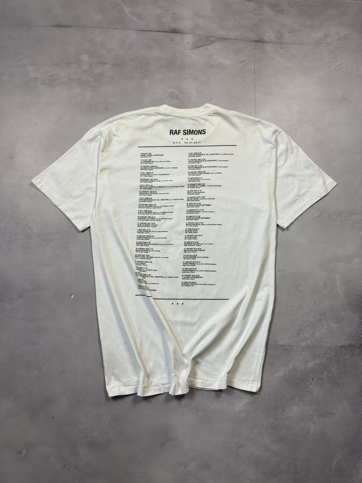 Raf Simons (Final drop) Raf Simons Guitar Boy Tee FW15 | Grailed