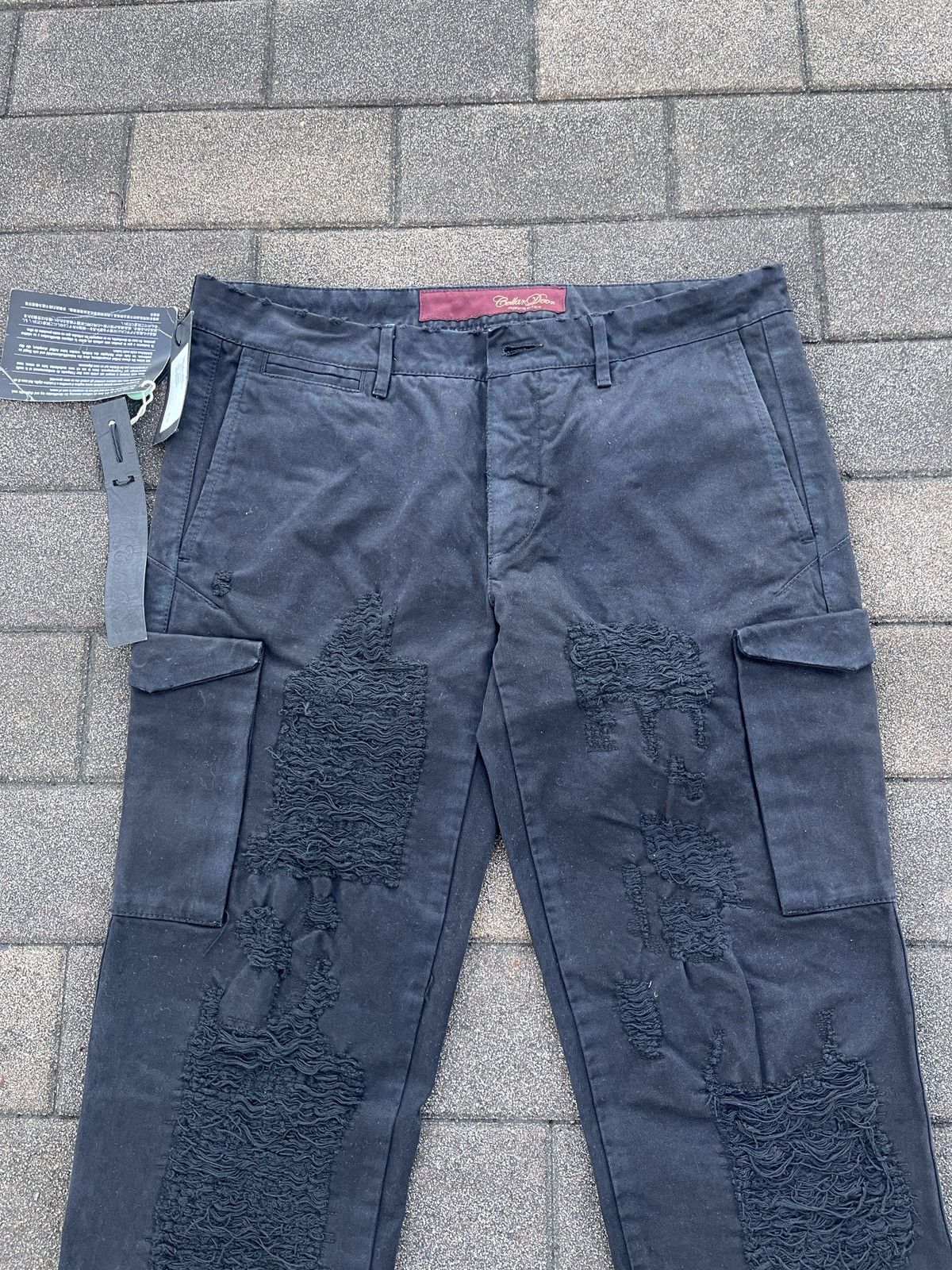 Other Cellar Door Patched Cargo pants Italian designer L1R Smoke Size US 31 - 2 Thumbnail