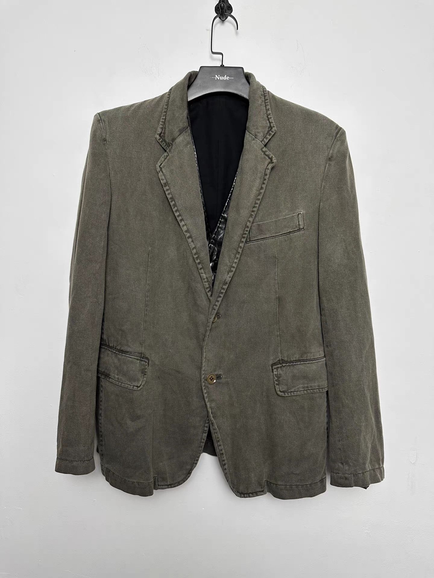 Yohji Yamamoto yohji yamamoto pour homme Dyed Boiled Wool Blazer K20 Size US M / EU 48-50 / 2 - 1 Thumbnail