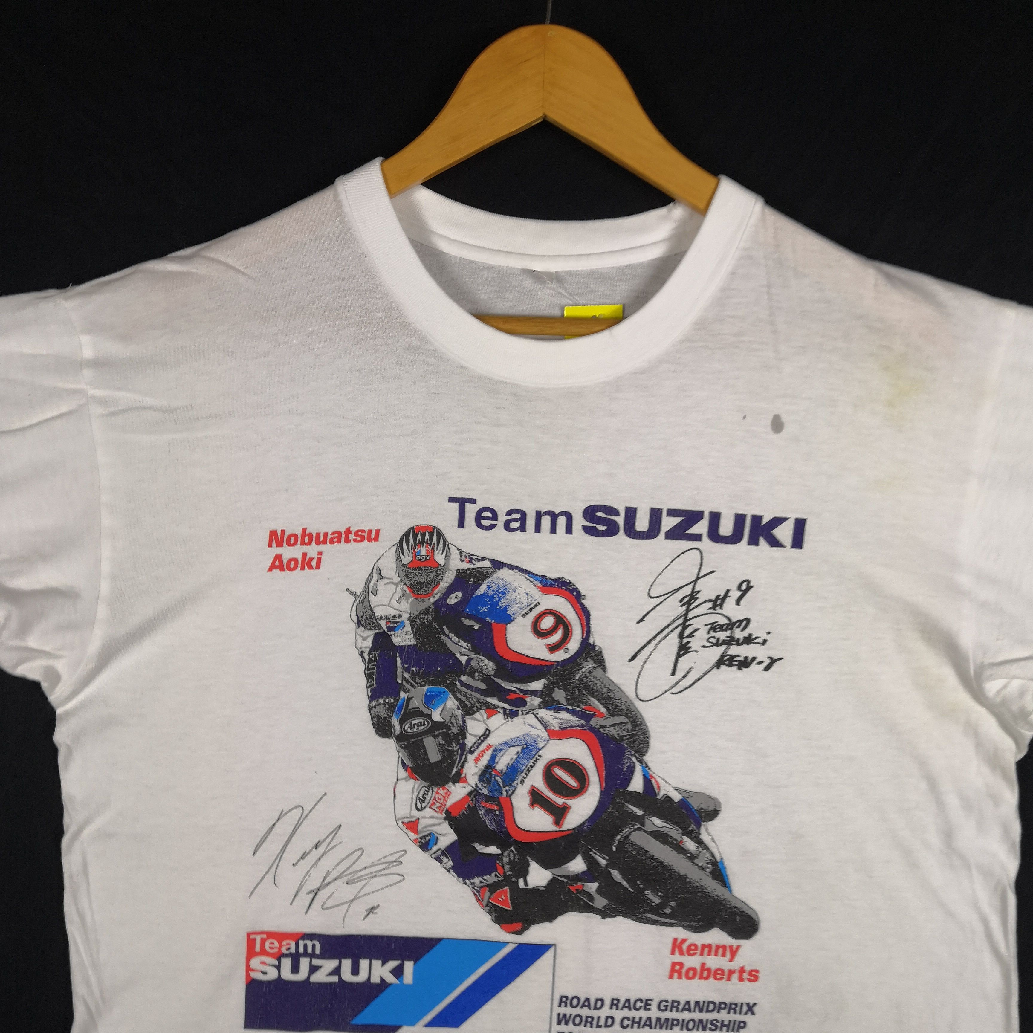 Vintage Vintage Team Suzuki T-shirt Kenny Robert Crewneck Tee Size US L / EU 52-54 / 3 - 2 Thumbnail
