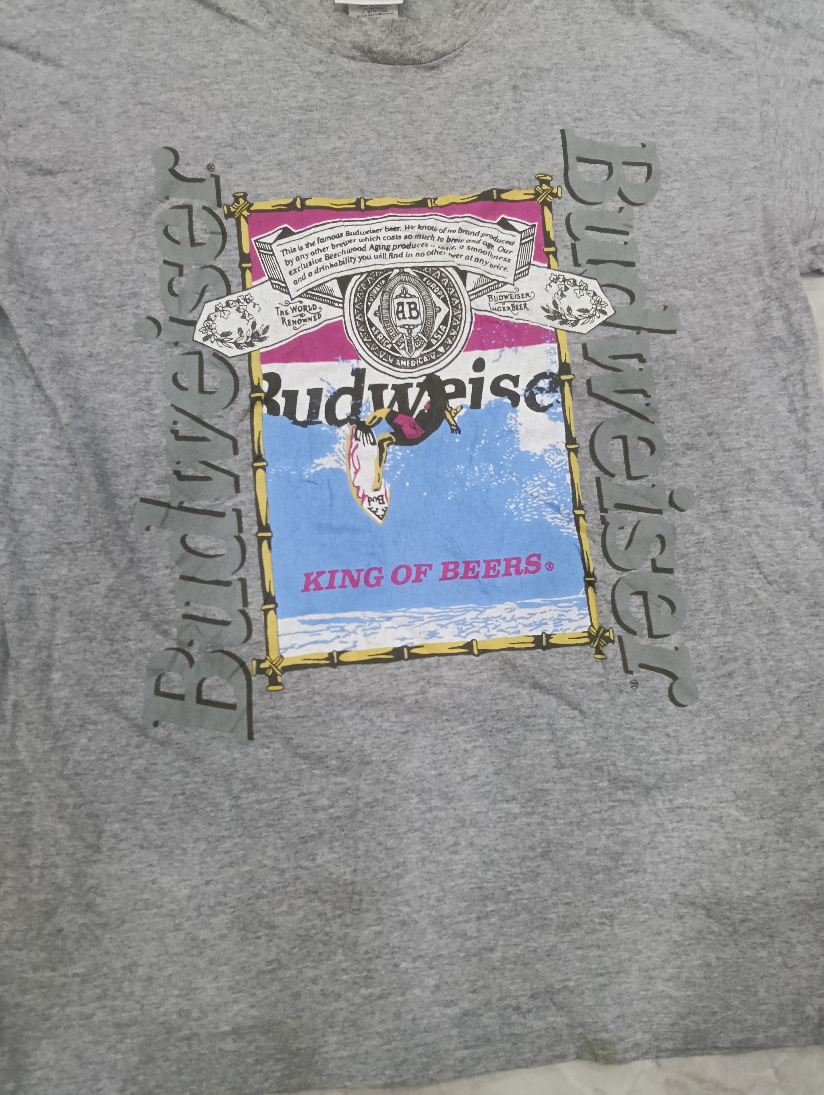 Budweiser Vintage Bud All Single Stitch Size US M / EU 48-50 / 2 - 2 Thumbnail