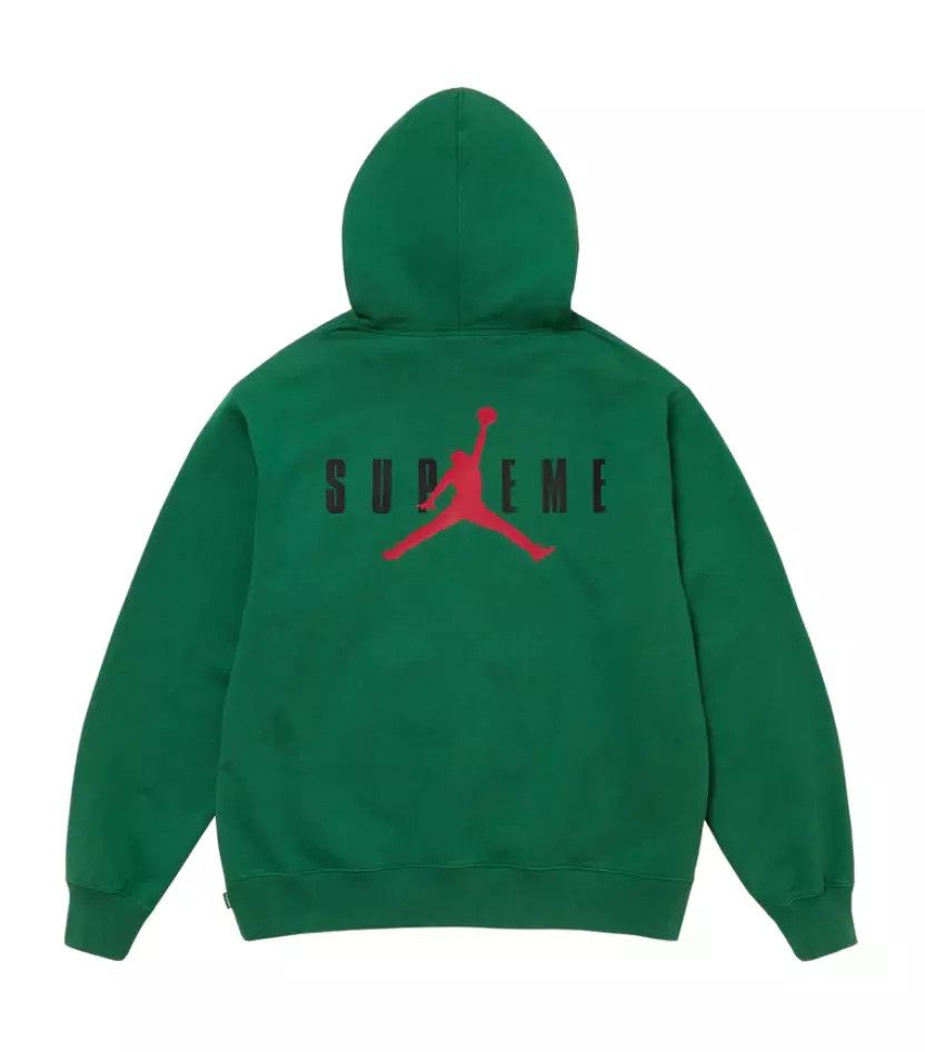 Supreme Jordan Hooded Sweatshirt (FW24) Green Medium