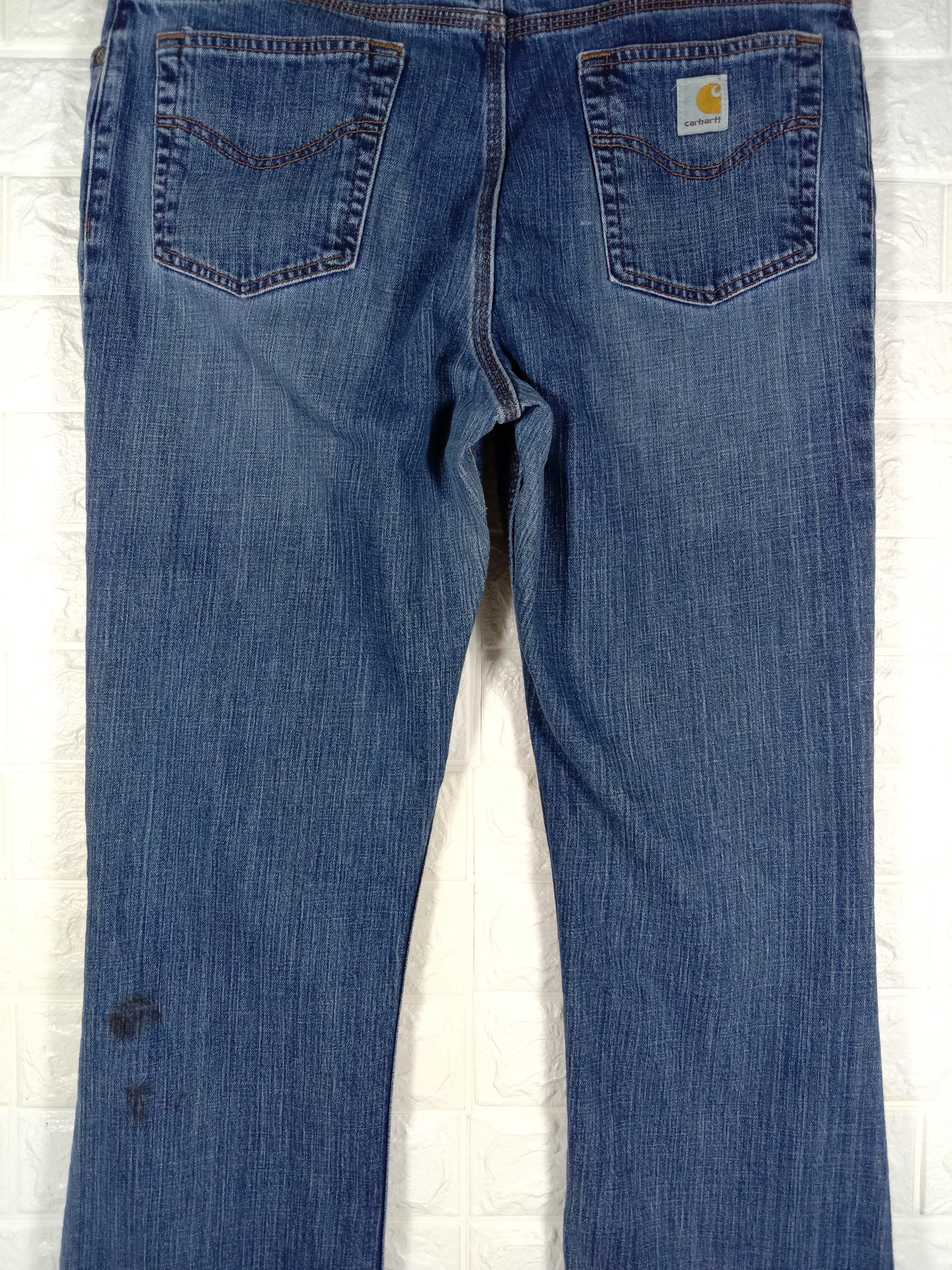 Carhartt Vintage Carhartt Blue Wash Flare Jeans Bell Bottom Denim Size 32" / US 10 / IT 46 - 7 Thumbnail