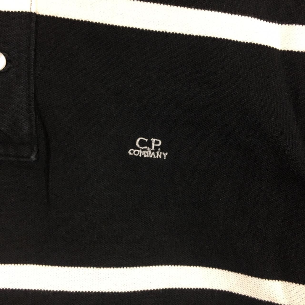 Vintage Vtg CP COMPANY Striped Stock Logo Polo Tee Shirt Size US L / EU 52-54 / 3 - 2 Thumbnail