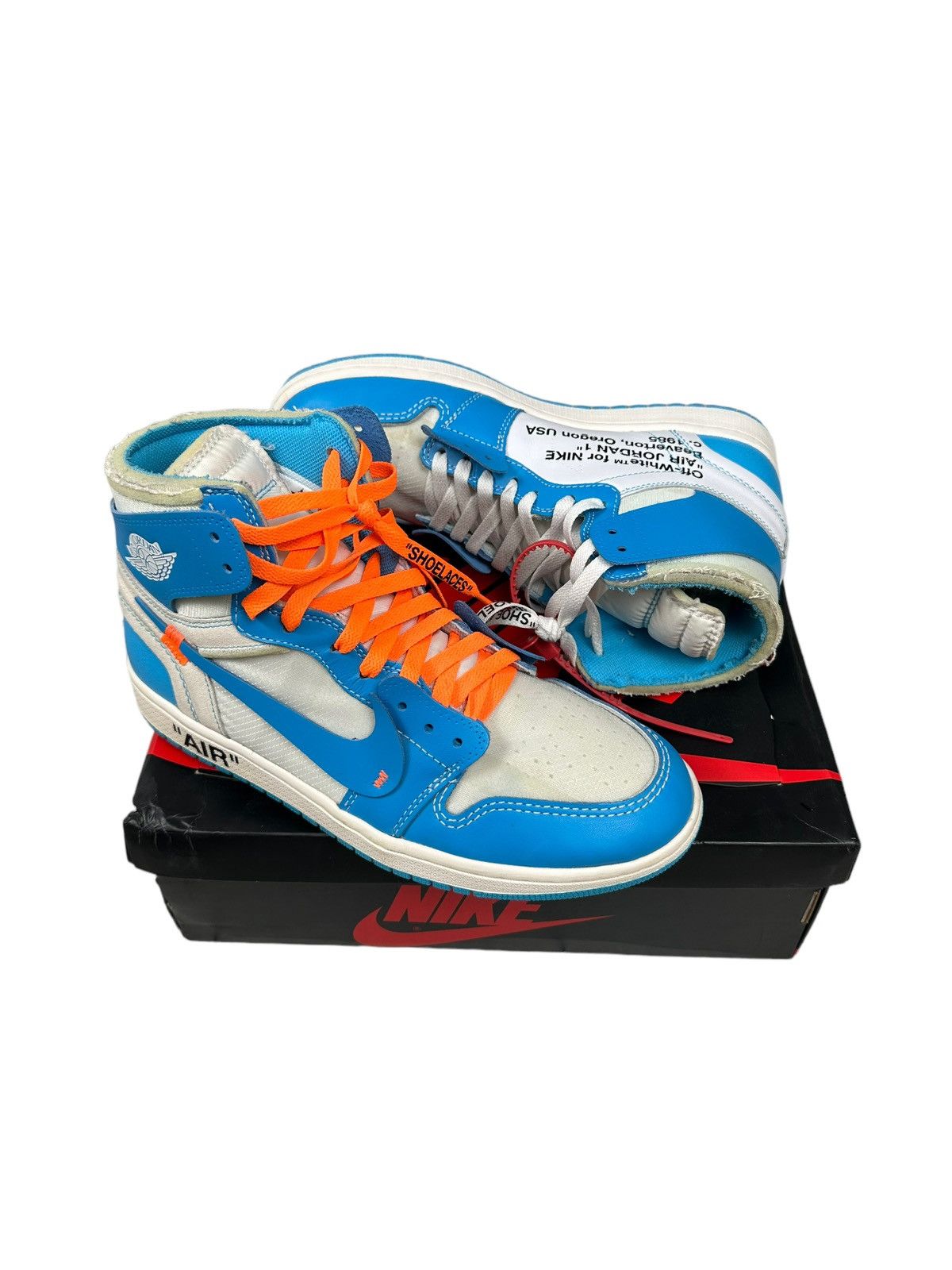 Jordan Brand × Off-White Off white Jordan 1 UNC Size US 10 / EU 43 - 1 Thumbnail