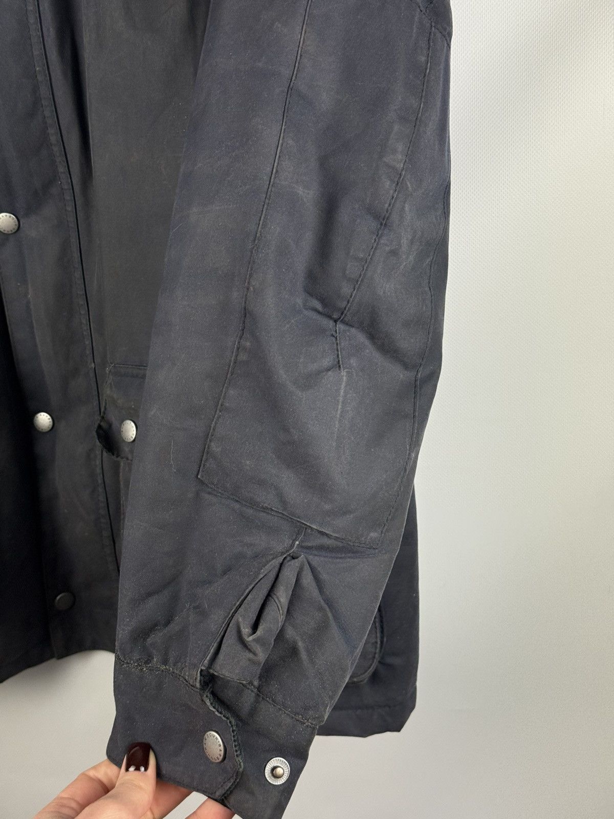 Barbour Barbour International Duke Multipocket Waxed Cotton Jacket Size US XL / EU 56 / 4 - 13 Thumbnail