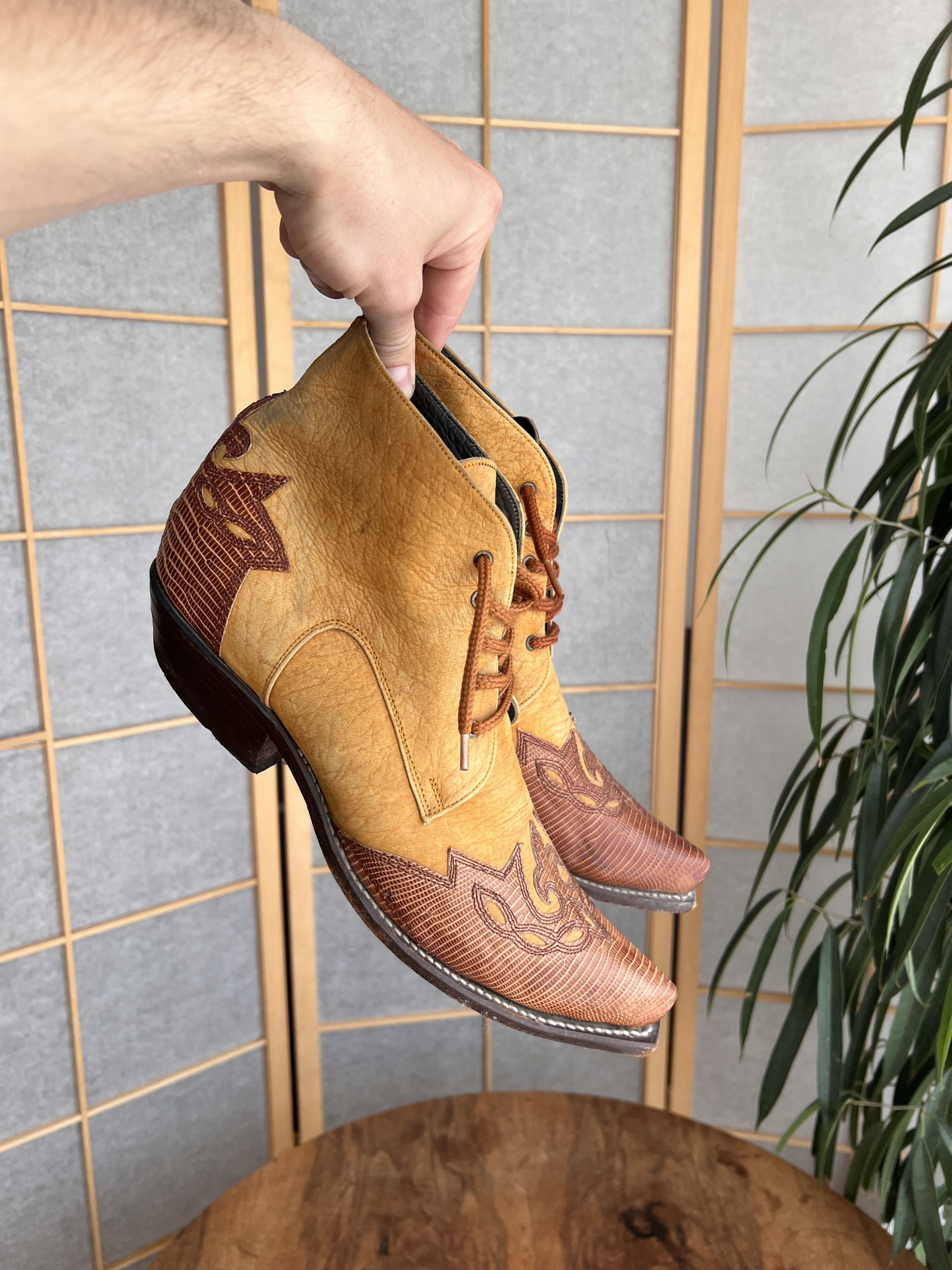 Vintage Vintage 2000s Cowboy western leather boots avant garde Size US 8.5 / EU 41-42 - 4 Thumbnail