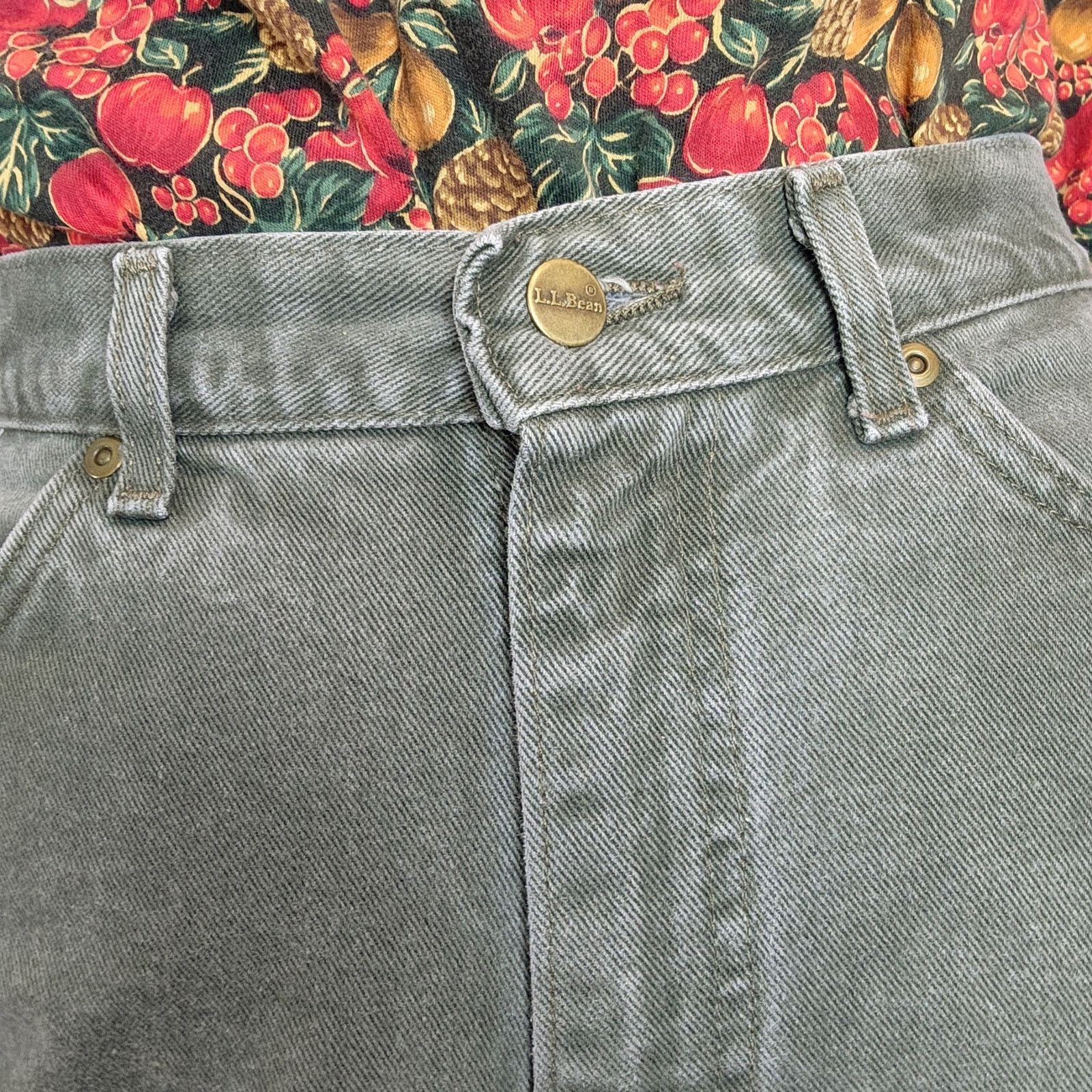 L.L. Bean Green L.L. Bean High Waisted Jeans 10 Vintage Petite Crop Size 32" / US 10 / IT 46 - 9 Thumbnail