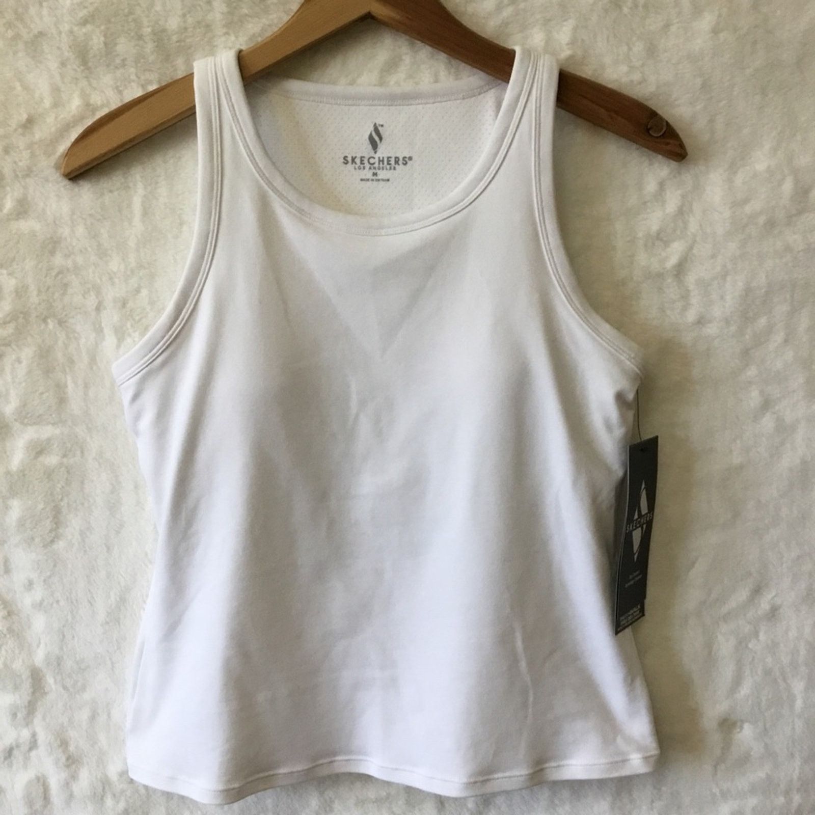SKECHERS Skechers White The GoWalk Self Bra Tank Top Size M / US 6-8 / IT 42-44 - 2 Thumbnail