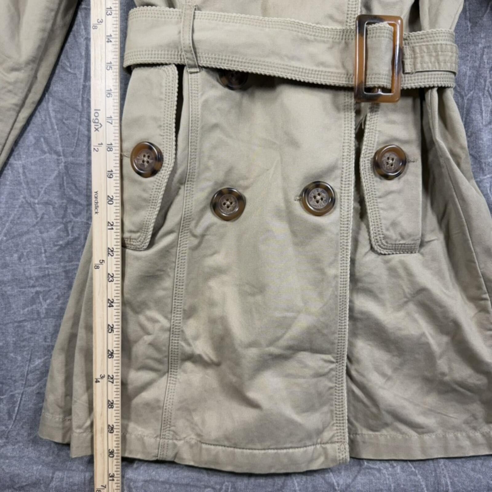 Superdry Superdry Jacket Women's M Khaki Trench Coat Size M / US 6-8 / IT 42-44 - 3 Thumbnail