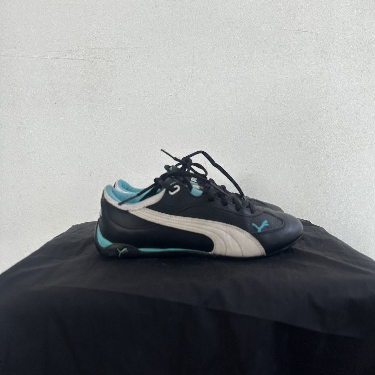 Puma Puma Speedcat Shield Black Purple Leather Sneaker Vintage Size US 6.5 / IT 36.5 - 1 Thumbnail