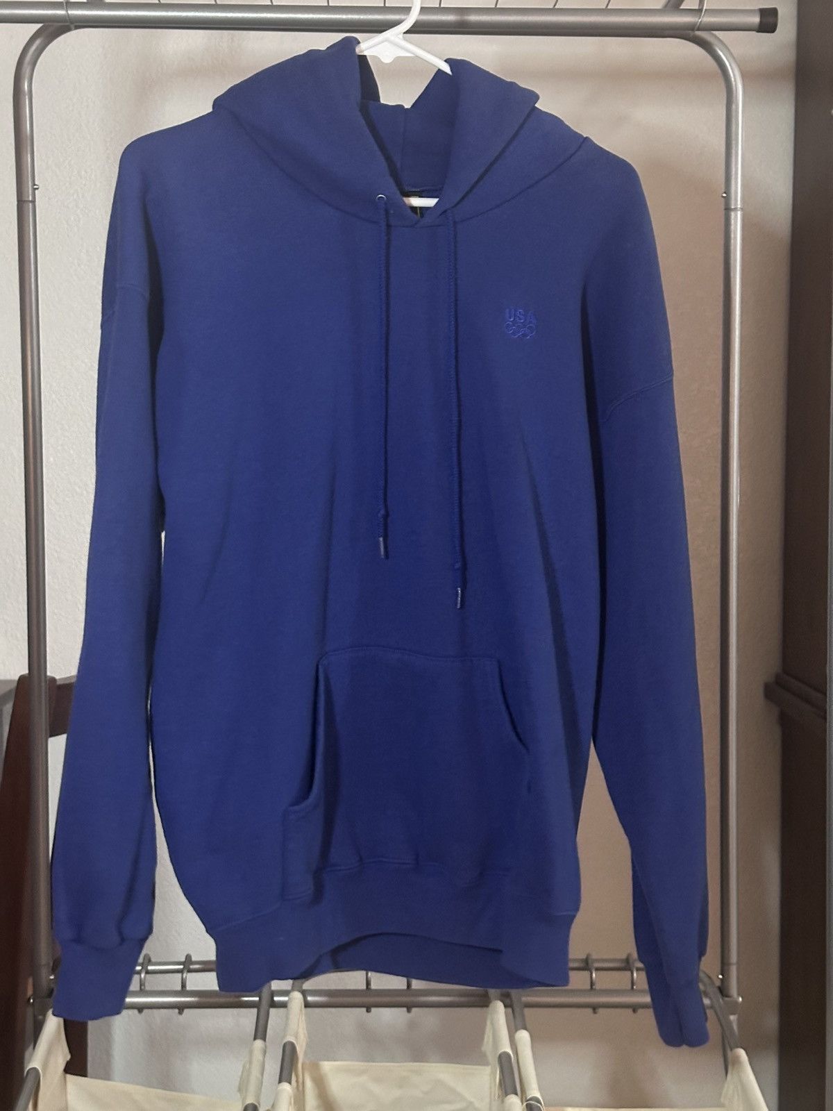JCPenney Vintage 90s USA Olympics Blank Hoodie Large - JC Penney Size US L / EU 52-54 / 3 - 1 Thumbnail