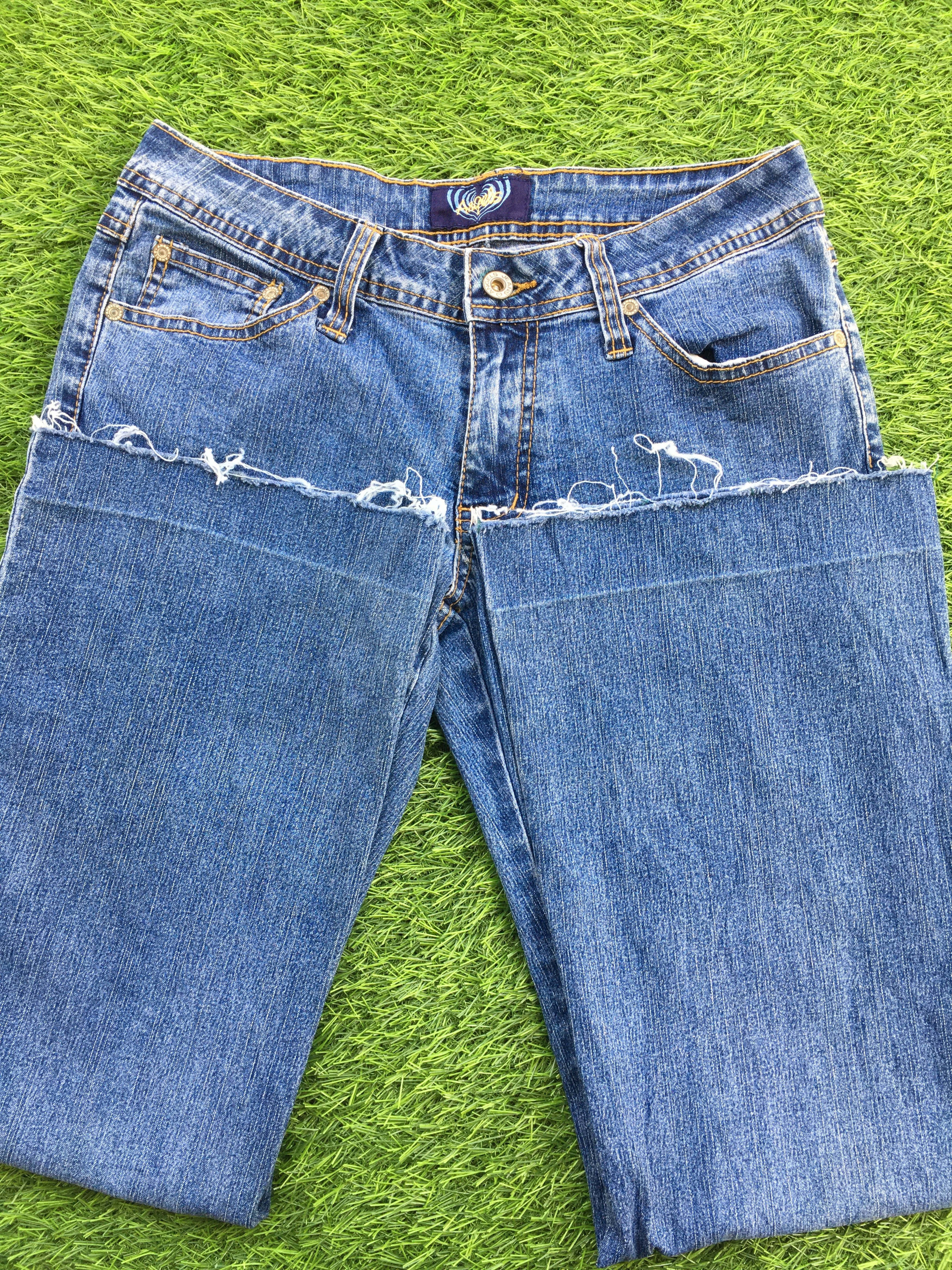Designer × Jean Distressed Bootcut Stretch Jeans D-941 Size 26" / US 2 / IT 38 - 6 Thumbnail
