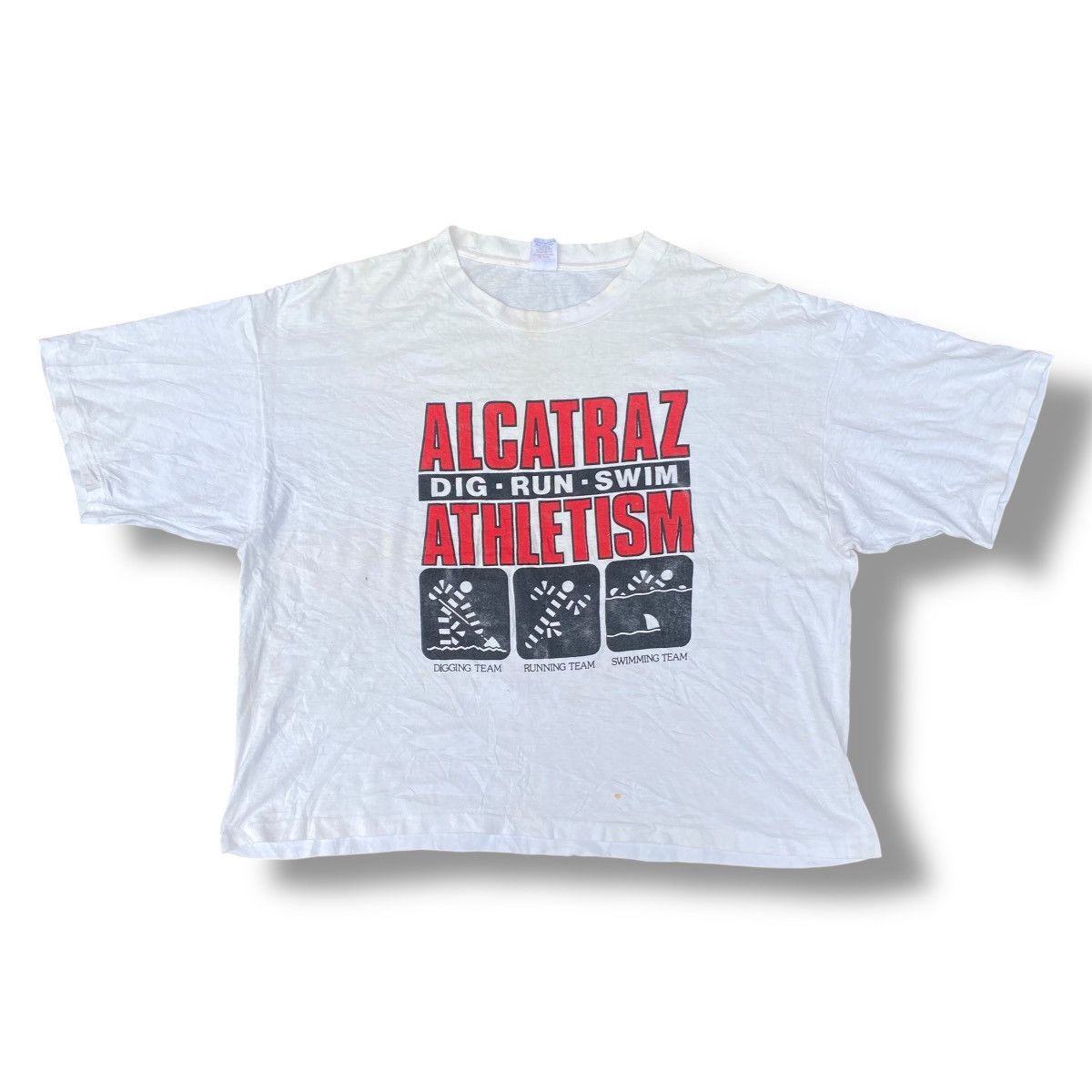 Vintage Vintage 90s Alcatraz Movie Parody Shirt. #E9 Size US XL / EU 56 / 4 - 1 Thumbnail