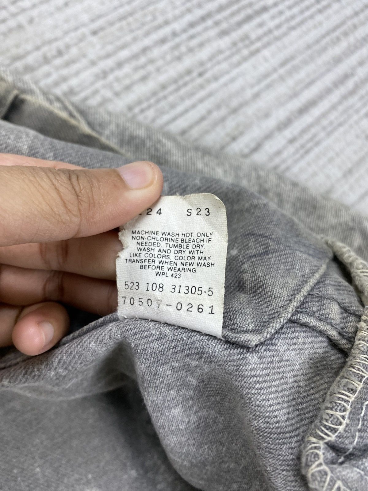 Levi's 🔥Vintage 60s Levi’s Acid Grey Denim Trucker Jacket Size US XL / EU 56 / 4 - 14 Thumbnail