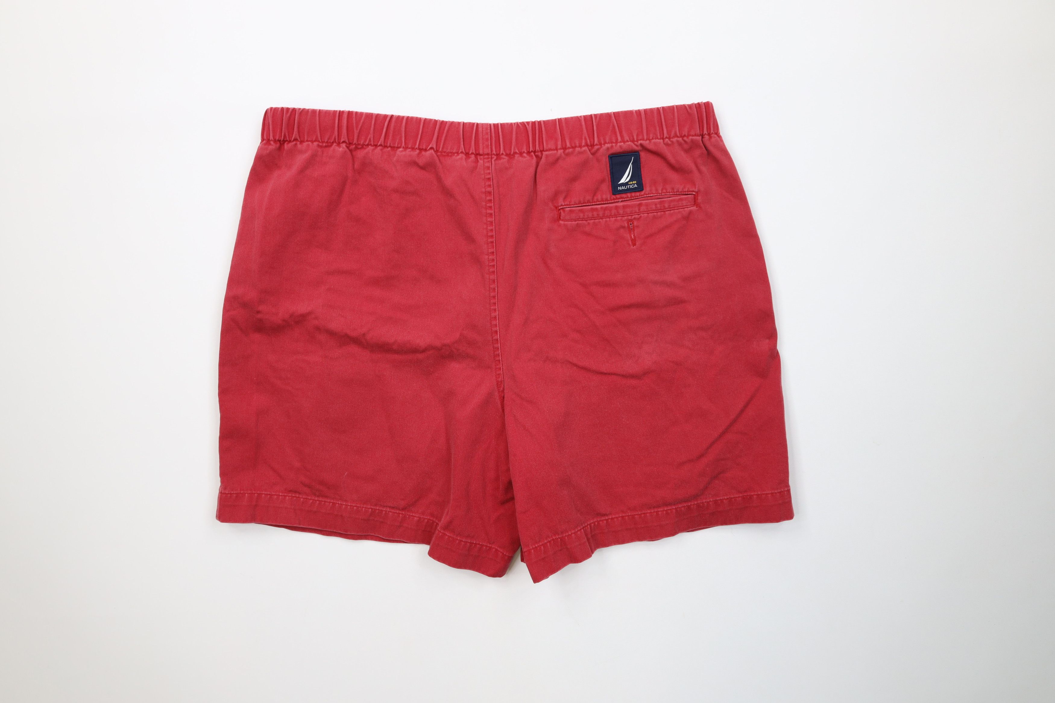 Nautica Vintage 90s Nautica Relaxed Fit Above Knee Shorts Red Cotton Size US 32 / EU 48 - 9 Thumbnail
