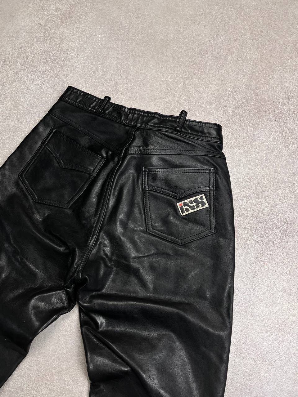 Genuine Leather Vintage Genuine Leather Moto Baggy Pants Y2K 34 Size US 34 / EU 50 - 4 Thumbnail