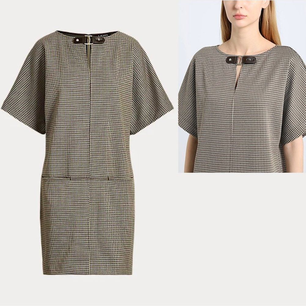 Ralph Lauren NWT New $175 Ralph Lauren Buckle-Trim Jacquard Shift Dress Size XL / US 12-14 / IT 48-50 - 2 Thumbnail