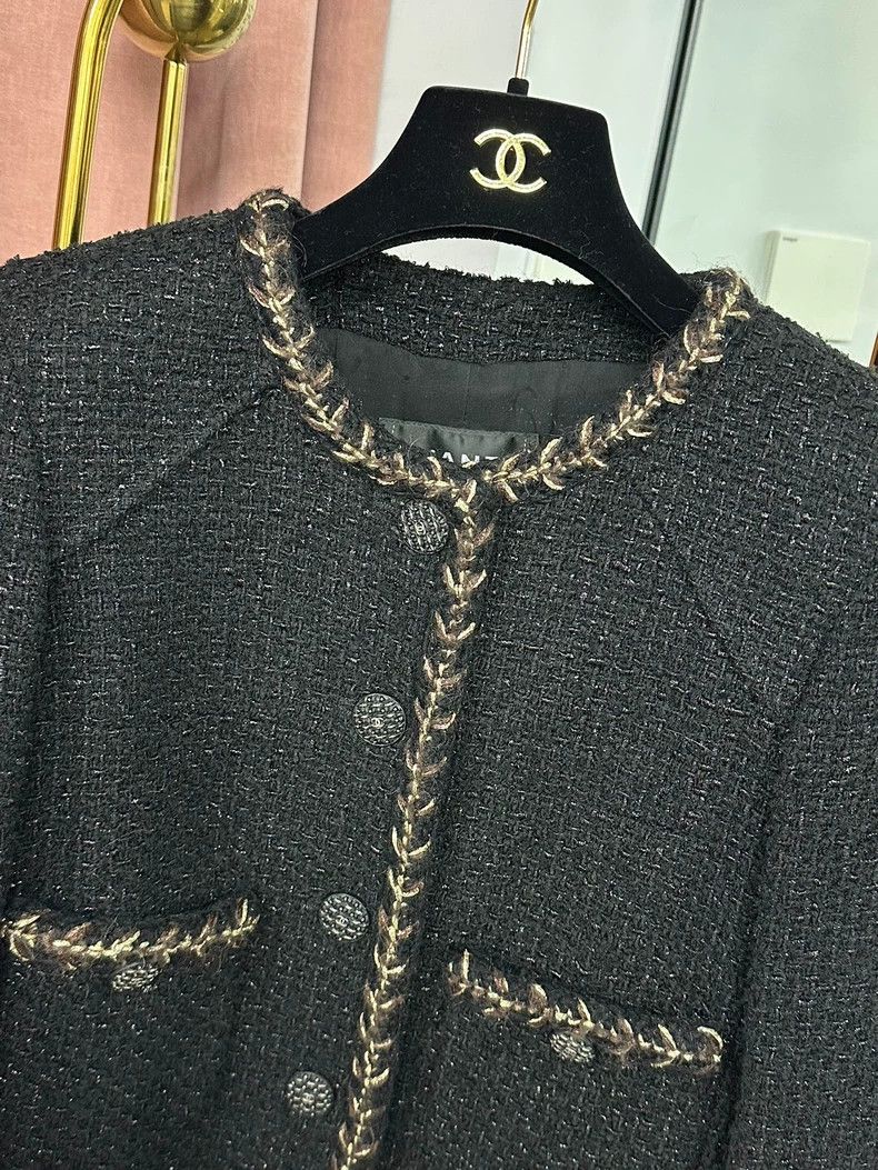 Chanel Chanel Forest series black and gold dress jacket Size XXS / US 00 / IT 34 - 2 Thumbnail