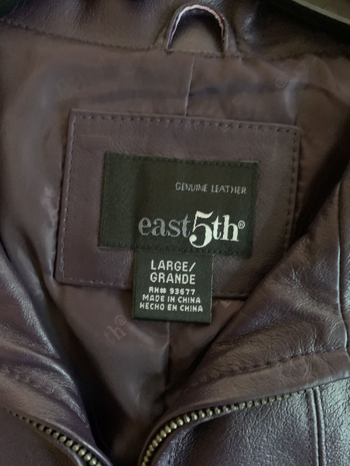 Vintage Purple Leather Jacket Streetwear Vintage Fashion 2000s Indie Size US S / EU 44-46 / 1 - 4 Thumbnail