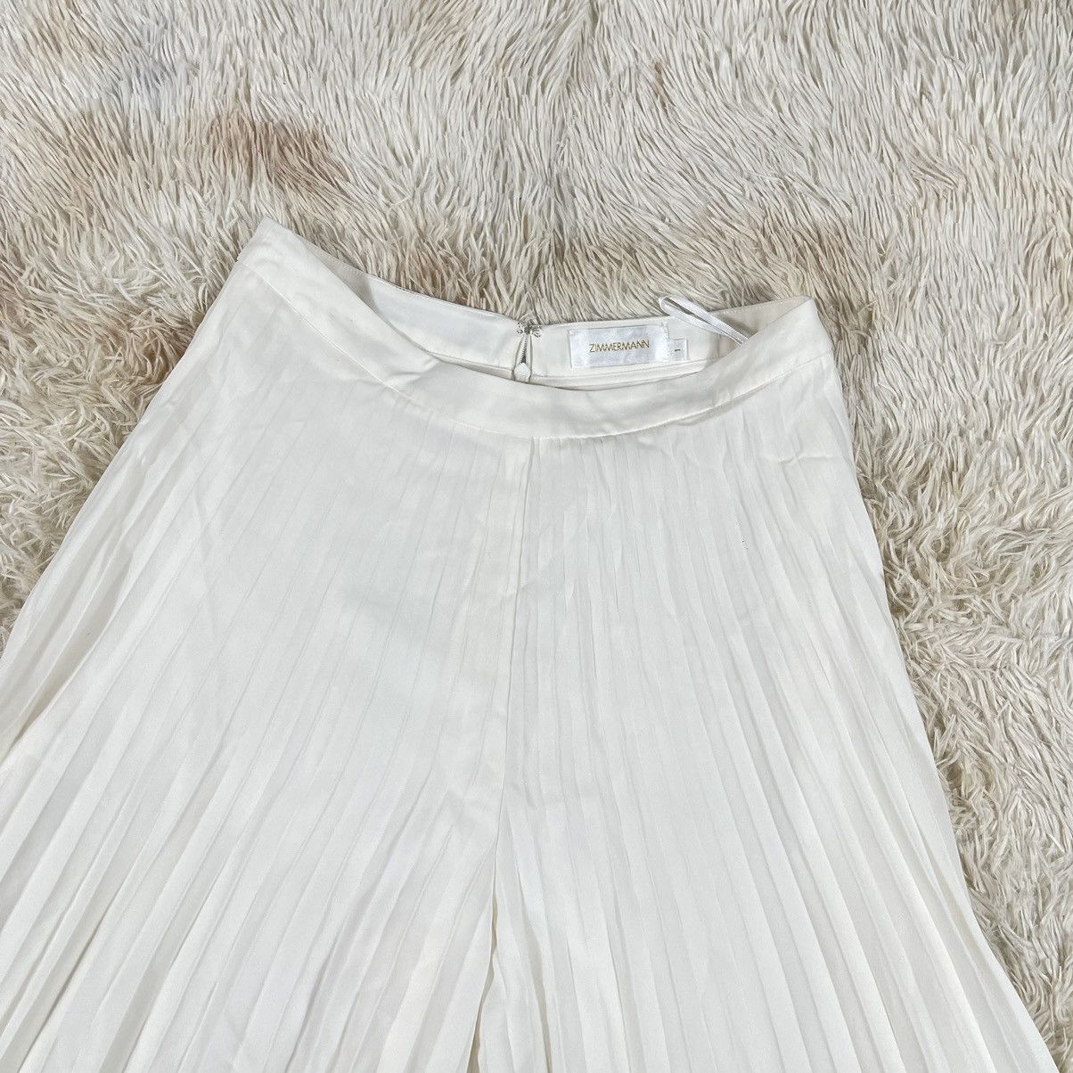 Zimmermann ZIMMERMAN Pleated Wide Leg Pants Size 30" / US 8 / IT 44 - 2 Thumbnail