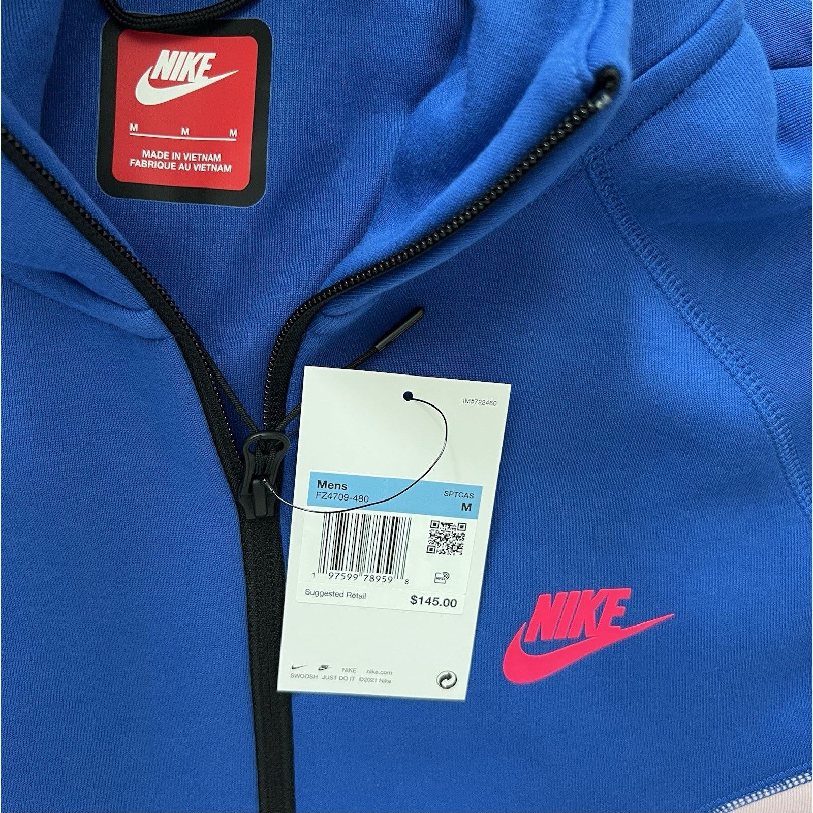 Nike Nike Tech Men’s Medium Sportswear Fleece Windrunner Full Zip Size US M / EU 48-50 / 2 - 11 Thumbnail