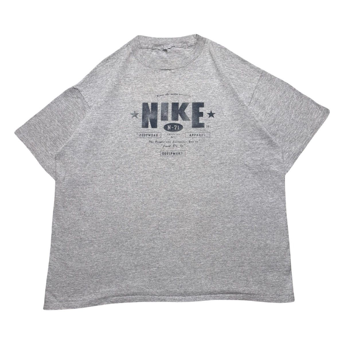 Nike Vintage 90s Nike Athletic Dept Graphic T Shirt Distressed Size US L / EU 52-54 / 3 - 1 Thumbnail