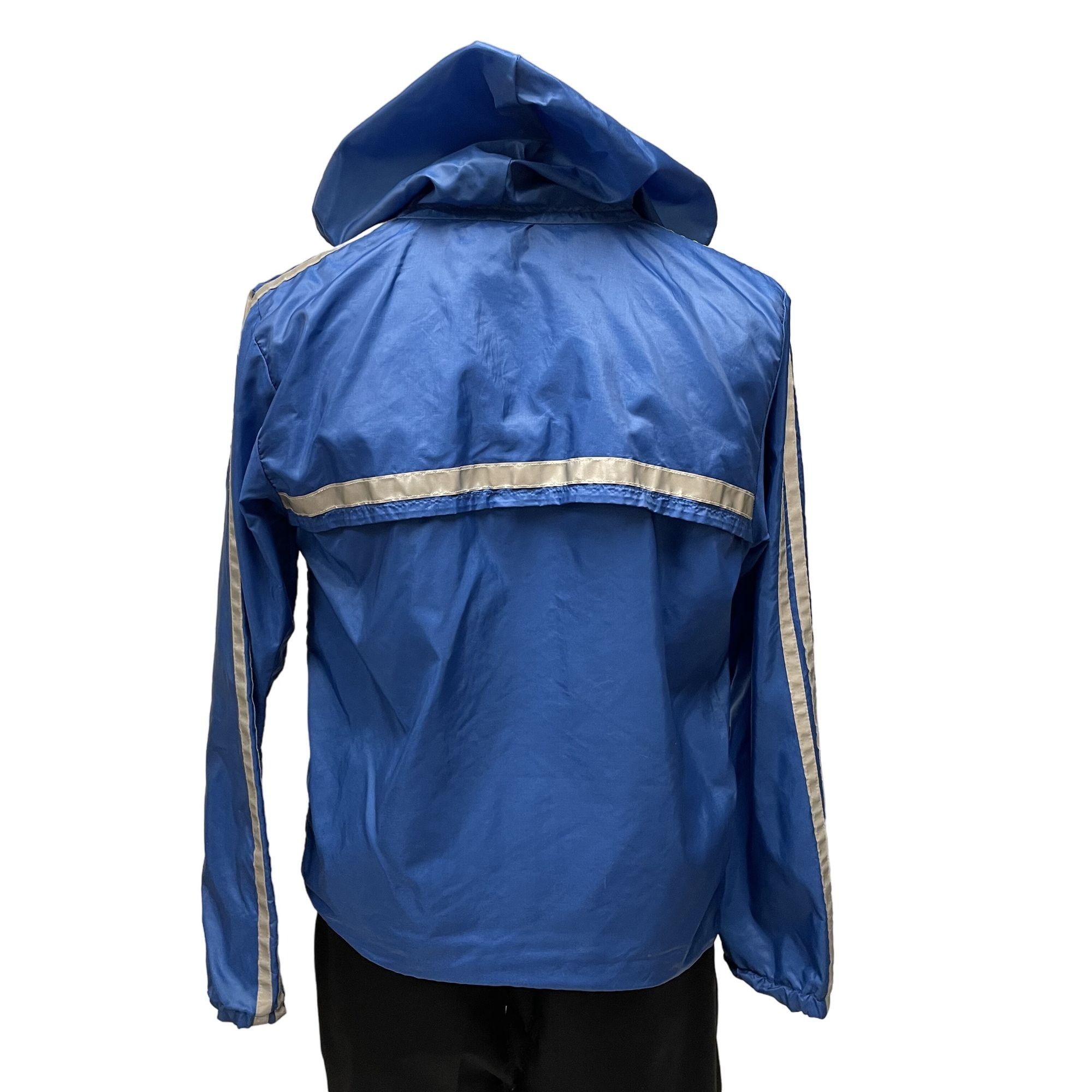 Adidas Vtg Adidas SHINY Antron Nylon Silver TREFOIL 3 Stripe Jacket Size US S / EU 44-46 / 1 - 3 Thumbnail