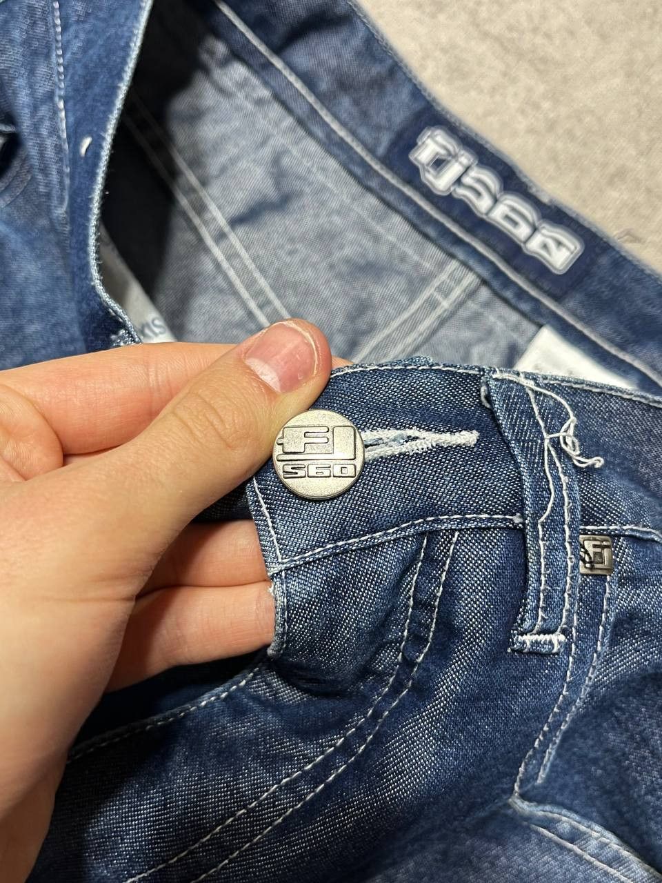 Vintage Vintage FJ560 Fat Joe Blue Rap Pants Jeans SK8 Urban Gear Size US 32 / EU 48 - 11 Thumbnail