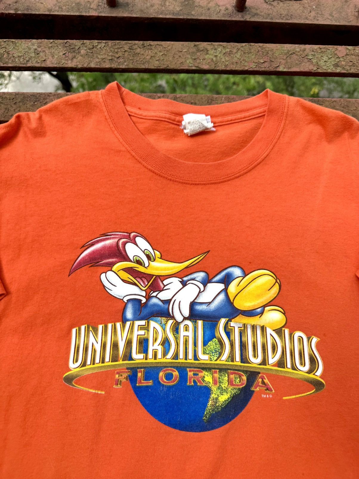 Universal Studios Y2K VINTAGE UNIVERSAL STUDIOS WOODPECKER ORANGE TEE Size US L / EU 52-54 / 3 - 2 Thumbnail