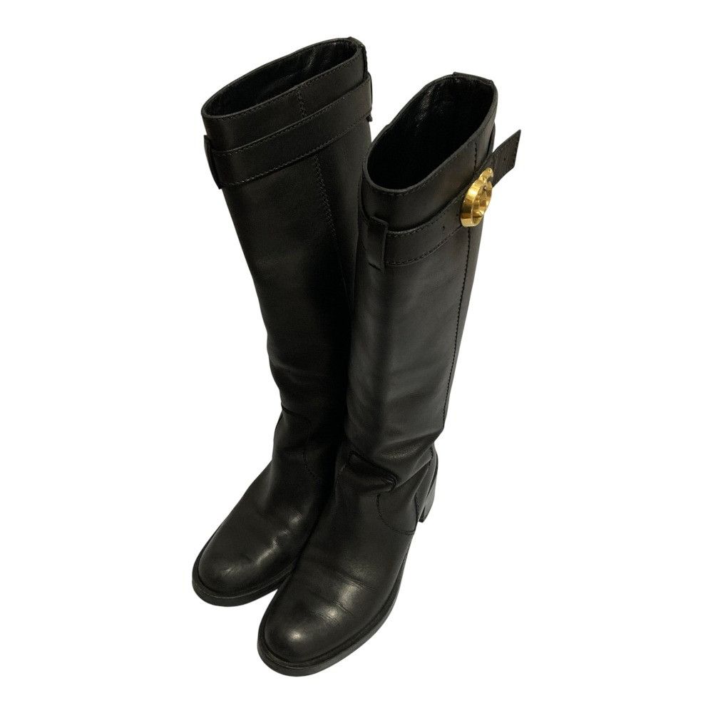 Gucci Gucci Gucci GG Marmont Calf Leather Long Boots Leather Shoes 246627 DUTY FREE for USA Size ONE SIZE - 1 Thumbnail