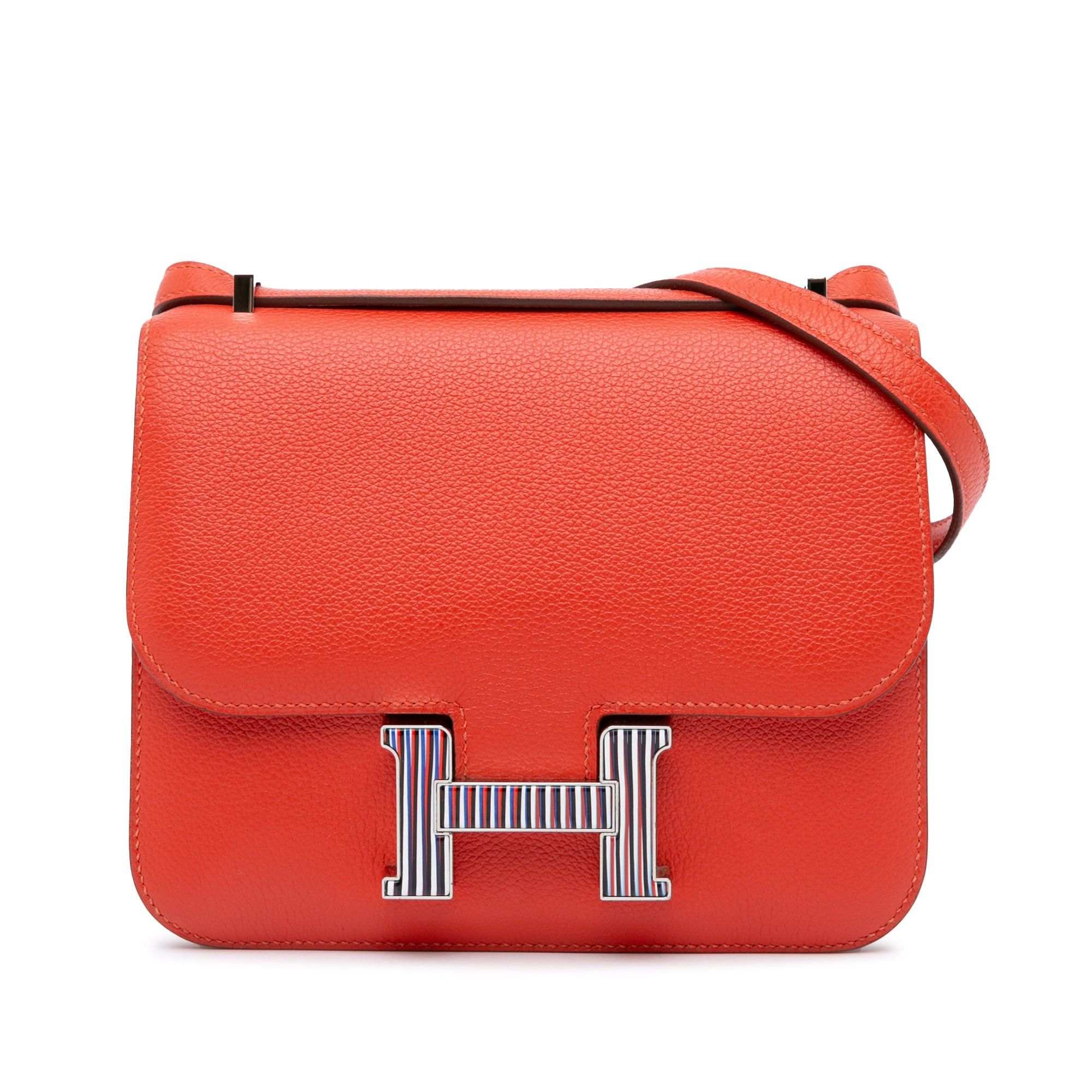 Hermes Hermès Mini Evercolor Constance Optique 18 Red Size ONE SIZE - 1 Thumbnail