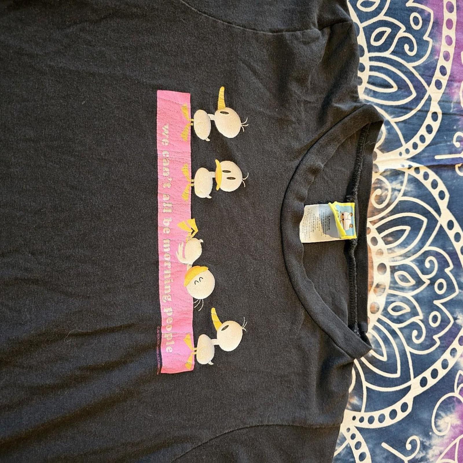Designer Women's Black and Pink Jim Benton Vintage T-shirt Size L / US 10 / IT 46 - 2 Thumbnail