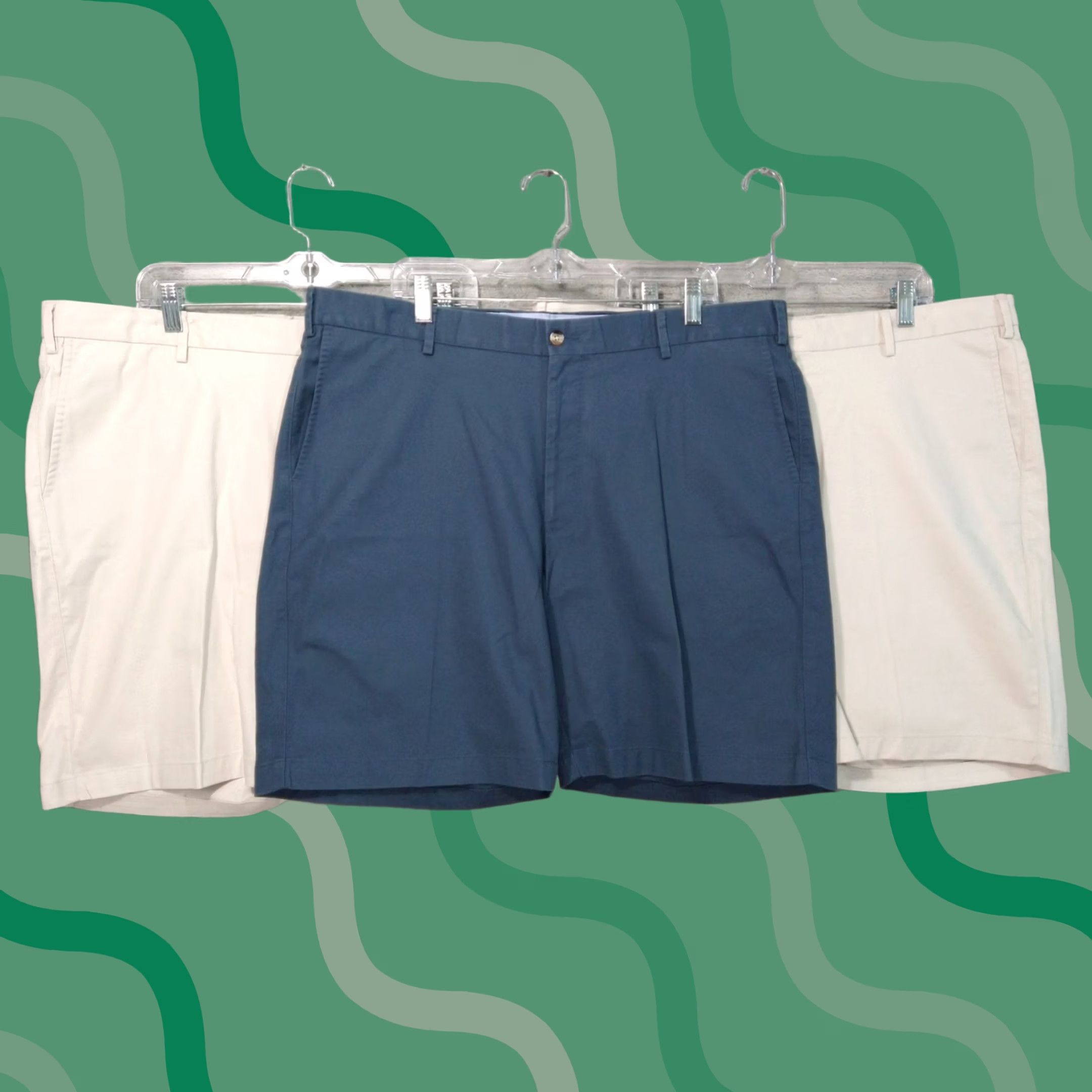 Peter Millar Peter Millar Shorts Mens 40 Chino Golf Cotton Pima 3 Pack Soft Touch Twill Pocketed Flat Front Multi Color Sports Preppy Casual Mens Size US 40 / EU 56 - 1 Thumbnail