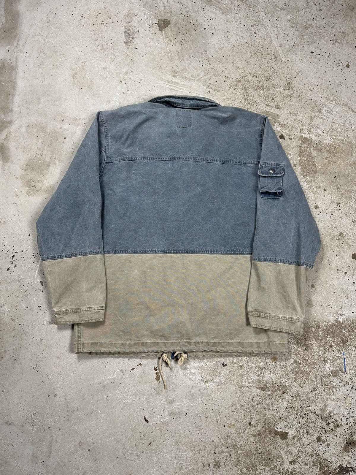 Big Star × Vintage Vintage 90s Big Star Chore Jacket Coat Washed Denim Utility Size US L / EU 52-54 / 3 - 2 Thumbnail