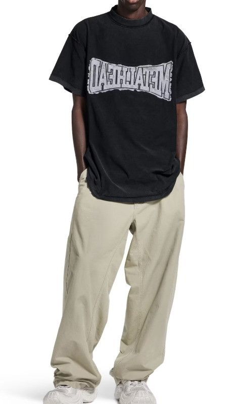 Balenciaga o1tr1nto0526 Metalhead Inside Out Oversized T-Shirt Black Size US S / EU 44-46 / 1 - 4 Thumbnail