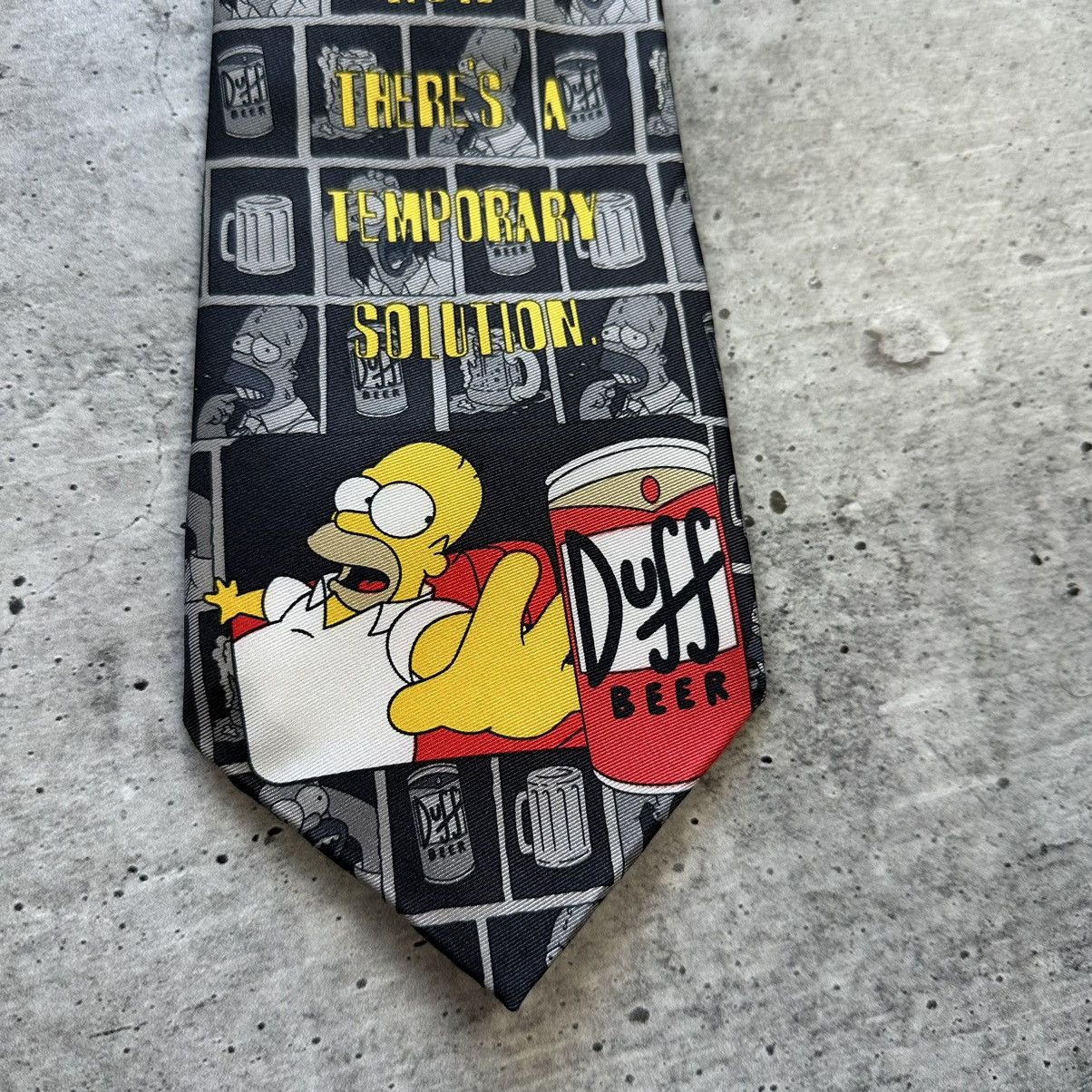 Other Vintage Homer Simpson Beer Duff Tie Movie 2000 Size ONE SIZE - 2 Thumbnail