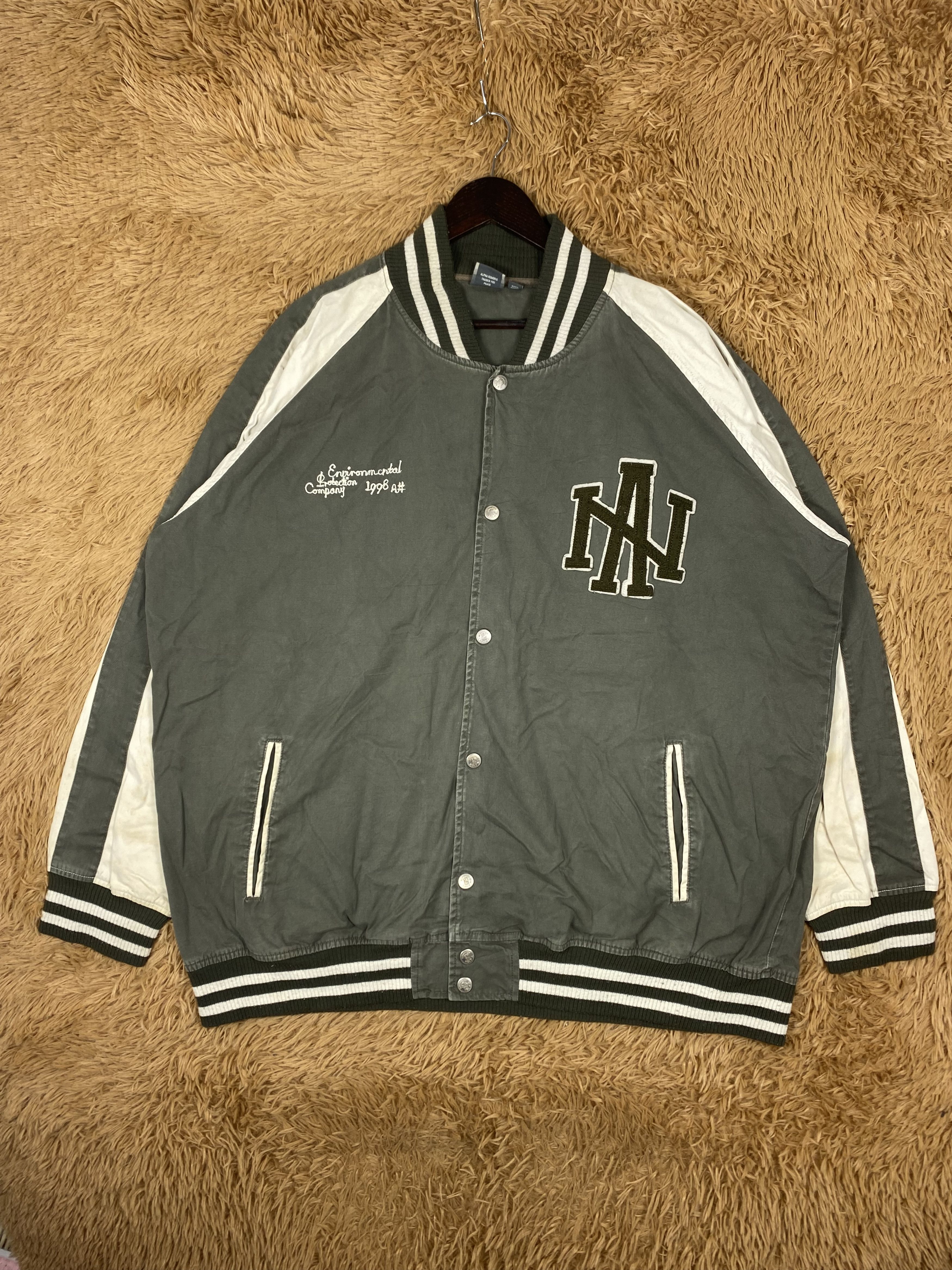 Alphanumeric Vintage Alphanumeric Varsity Jacket DJ0906 Size US XXL / EU 58 / 5 - 1 Thumbnail