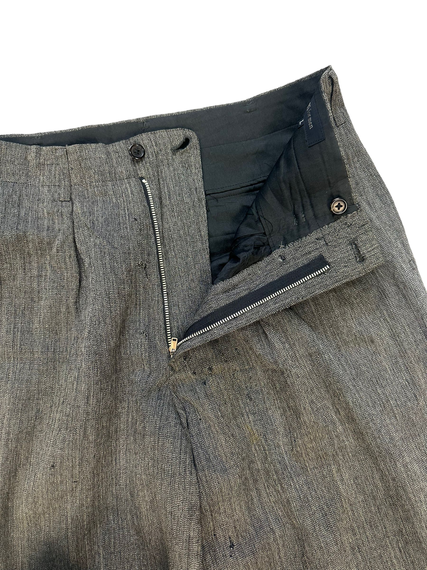 Y's TRASHED🔥 Y's FOR MEN DISTRESSED TROUSERS #7922-190 Size US 31 - 7 Thumbnail