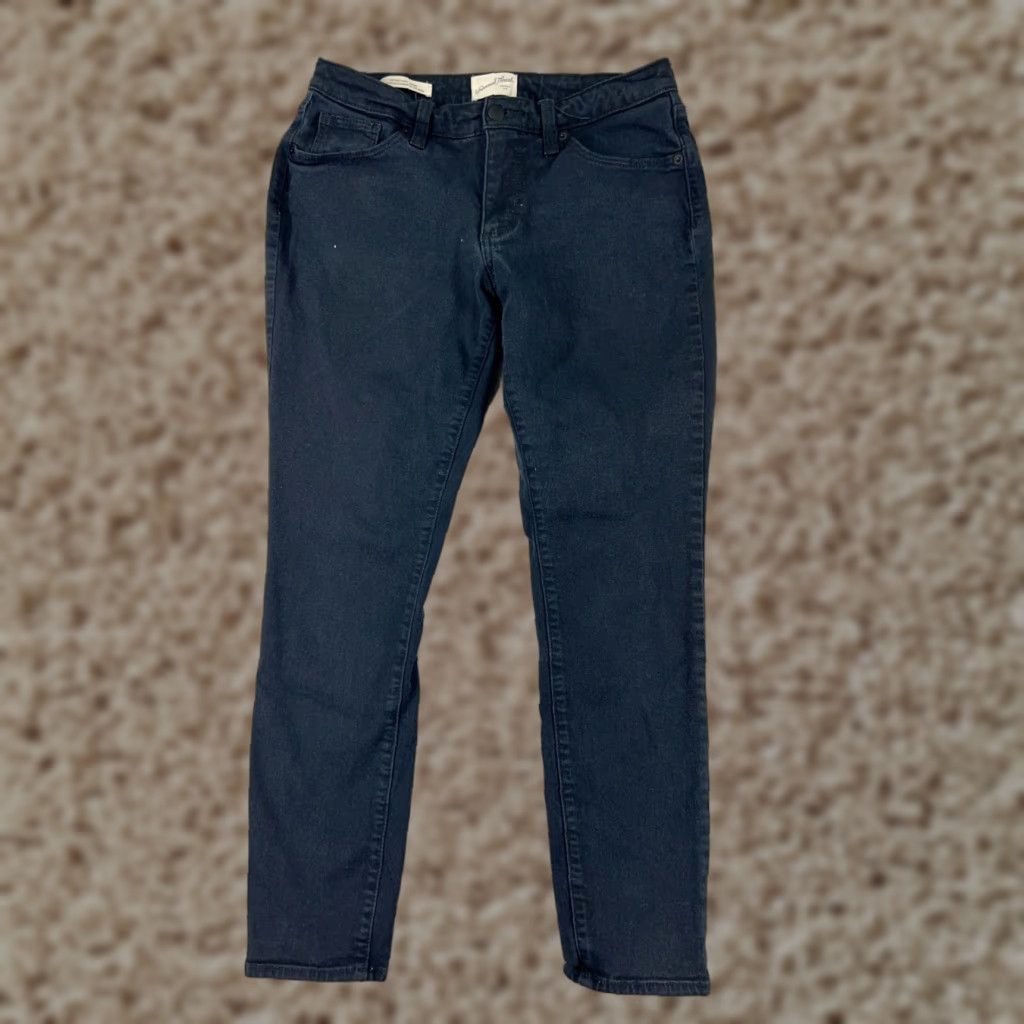 Vintage VINTAGE Universal Thread Women's Skinny Jeans Pants Size 8 Black Denim Cotton Slim Fit Size 30" / US 8 / IT 44 - 1 Thumbnail