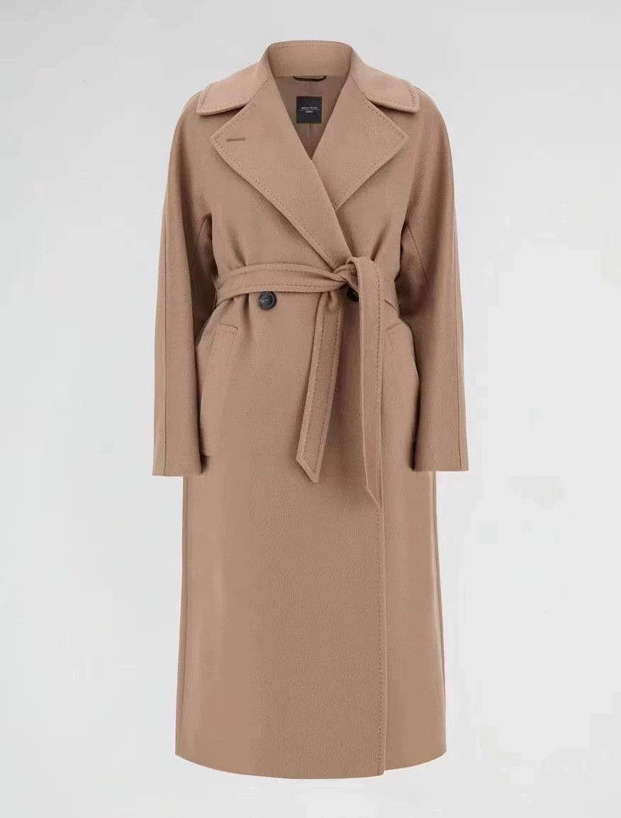 Max Mara Weekend MaxMara Double-Breasted Wool Coat Size US S / EU 44-46 / 1 - 1 Thumbnail