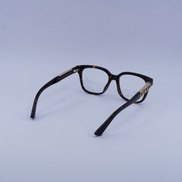 Gucci Gucci GG1192O 002 Eyeglasses Havana 49mm Square Frame Size ONE SIZE - 9 Thumbnail