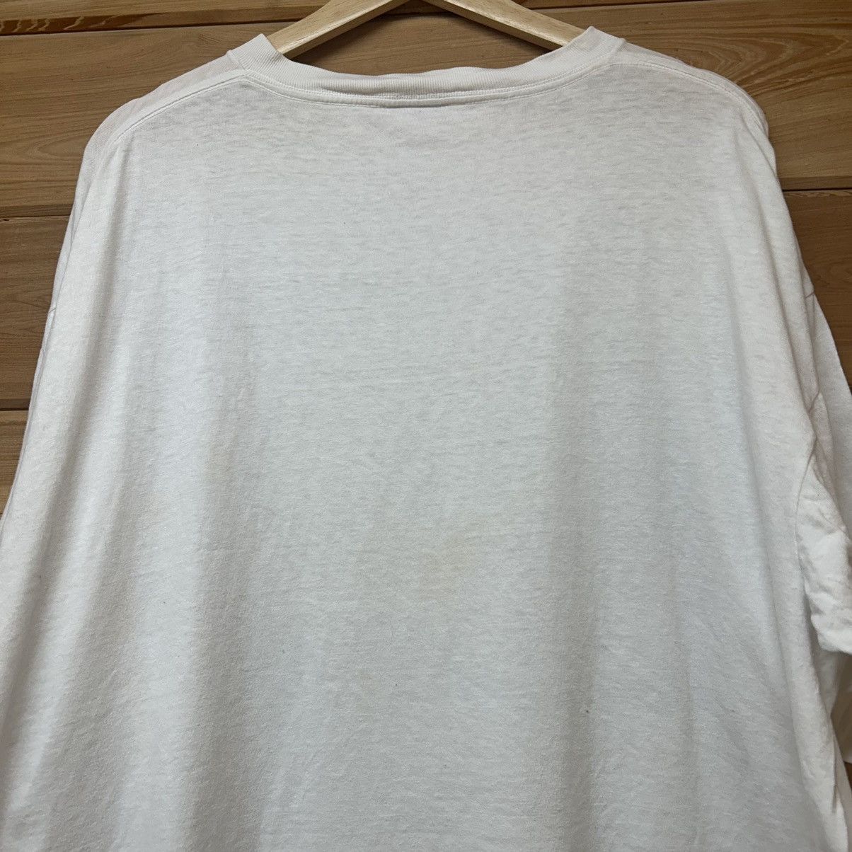 Vintage Vintage 90s Born To Fish Forced To Work Nature Boxy T Shirt Size US XL / EU 56 / 4 - 7 Thumbnail