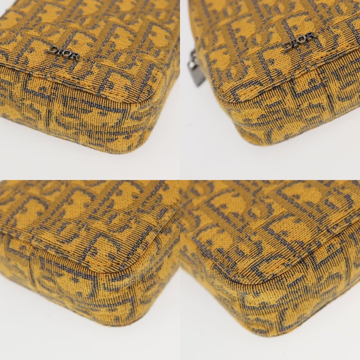 Dior DIOR Trotter Canvas Shoulder Bag Yellow Silver Size ONE SIZE - 10 Thumbnail