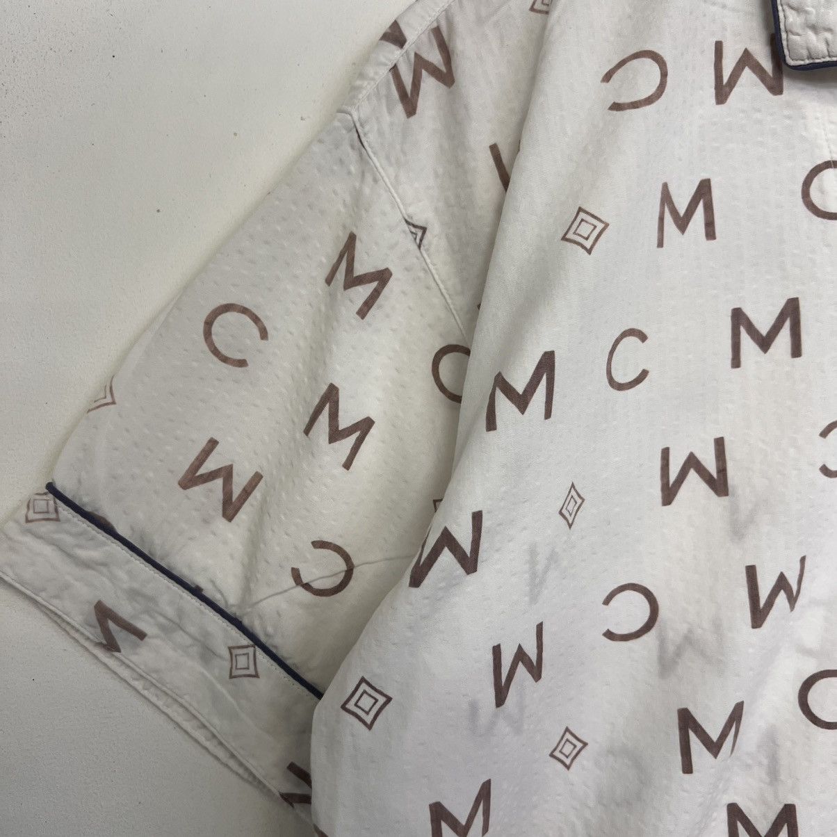 MCM MCM LEGERE Monogram Fullprint Open Collar Button Shirt Size US M / EU 48-50 / 2 - 8 Thumbnail