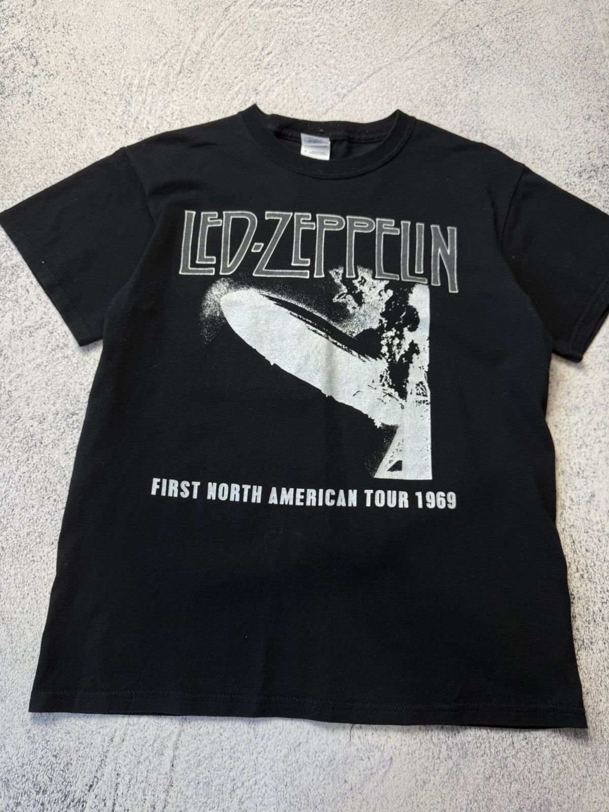 Band Tees Vintage Style Led Zeppelin 1969 UK Tour 2019 Remake T Shirt Size US M / EU 48-50 / 2 - 3 Thumbnail