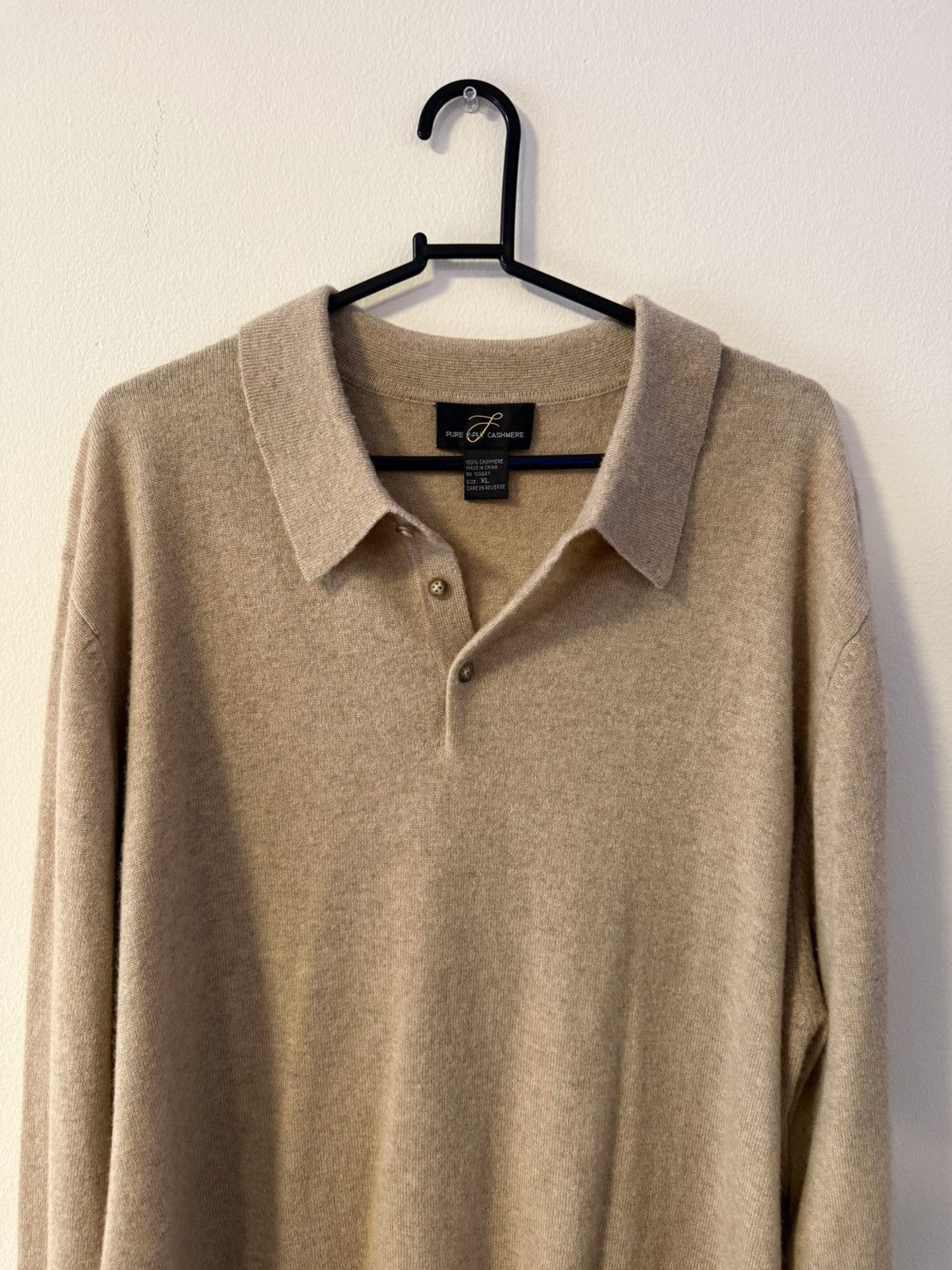Other Vintage 100% Cashmere Sweater Pure Cashmere Beige Size US XL / EU 56 / 4 - 1 Thumbnail