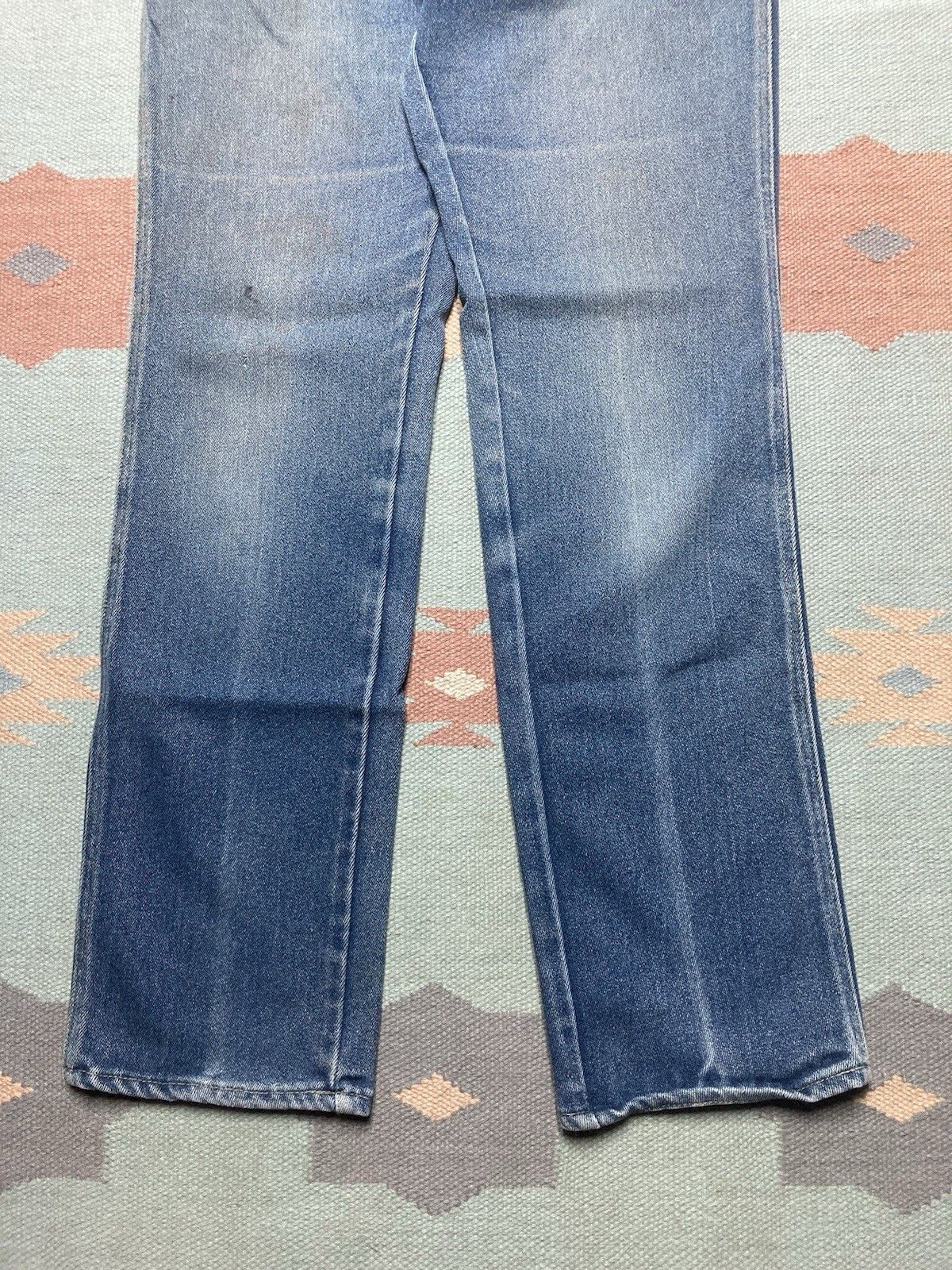 Vintage 70s lee riders jeans faded worn whiskers straight 14 28x32 Size 28" / US 6 / IT 42 - 2 Thumbnail