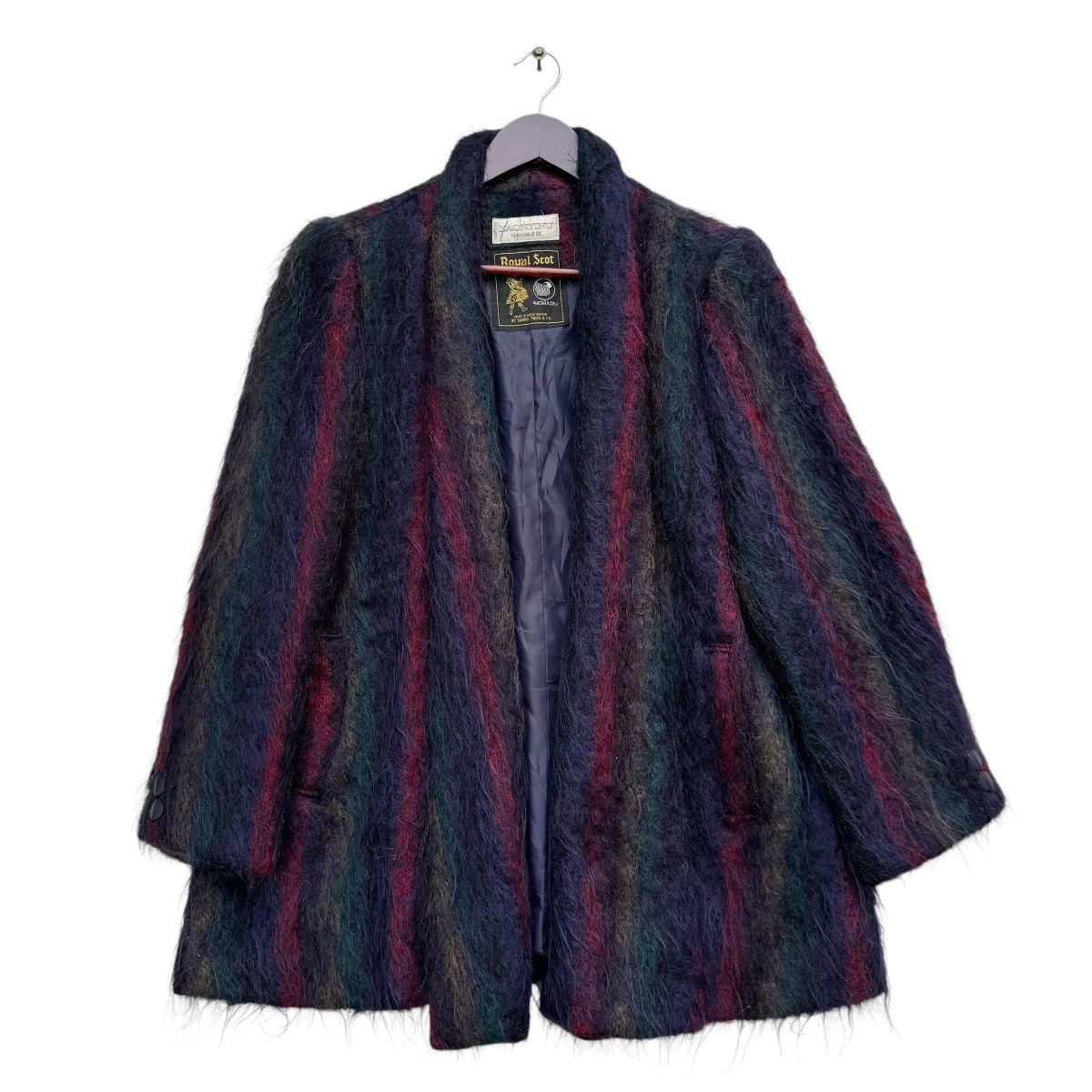 Designer × Vintage Royal Scot Mohair By Samuel Tweed For Kaoryinu Tokyo Coat Size US L / EU 52-54 / 3 - 1 Thumbnail