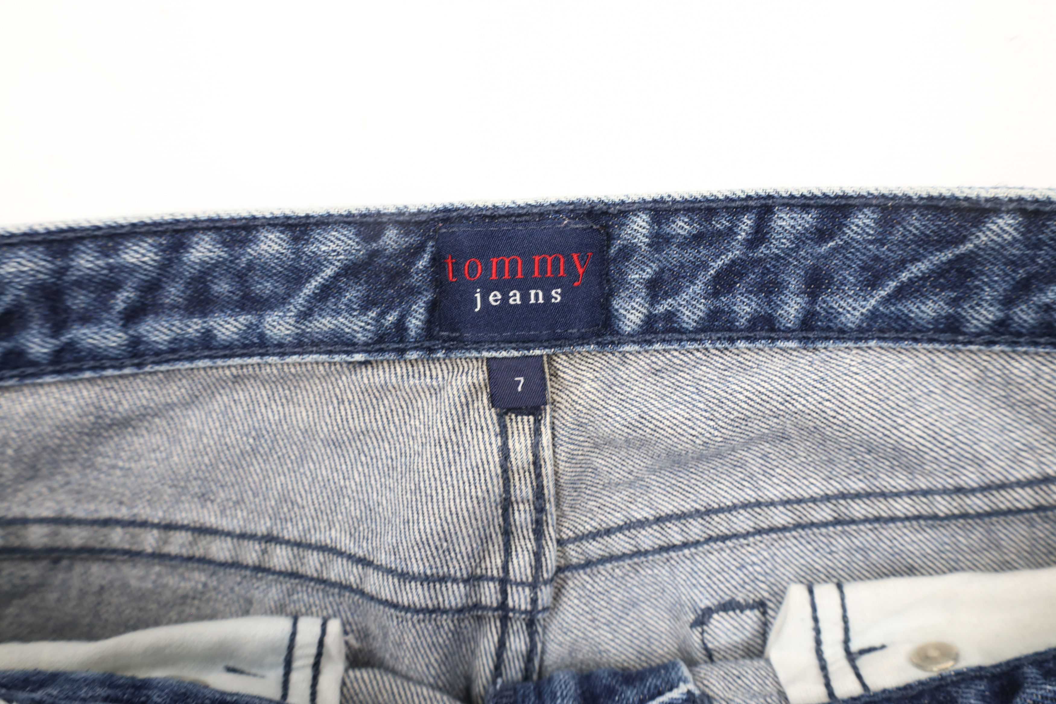 Tommy Hilfiger × Vintage Vintage Y2K 2001 Tommy Hilfiger Flared Wide Leg Denim Jeans Size 28" / US 6 / IT 42 - 6 Thumbnail